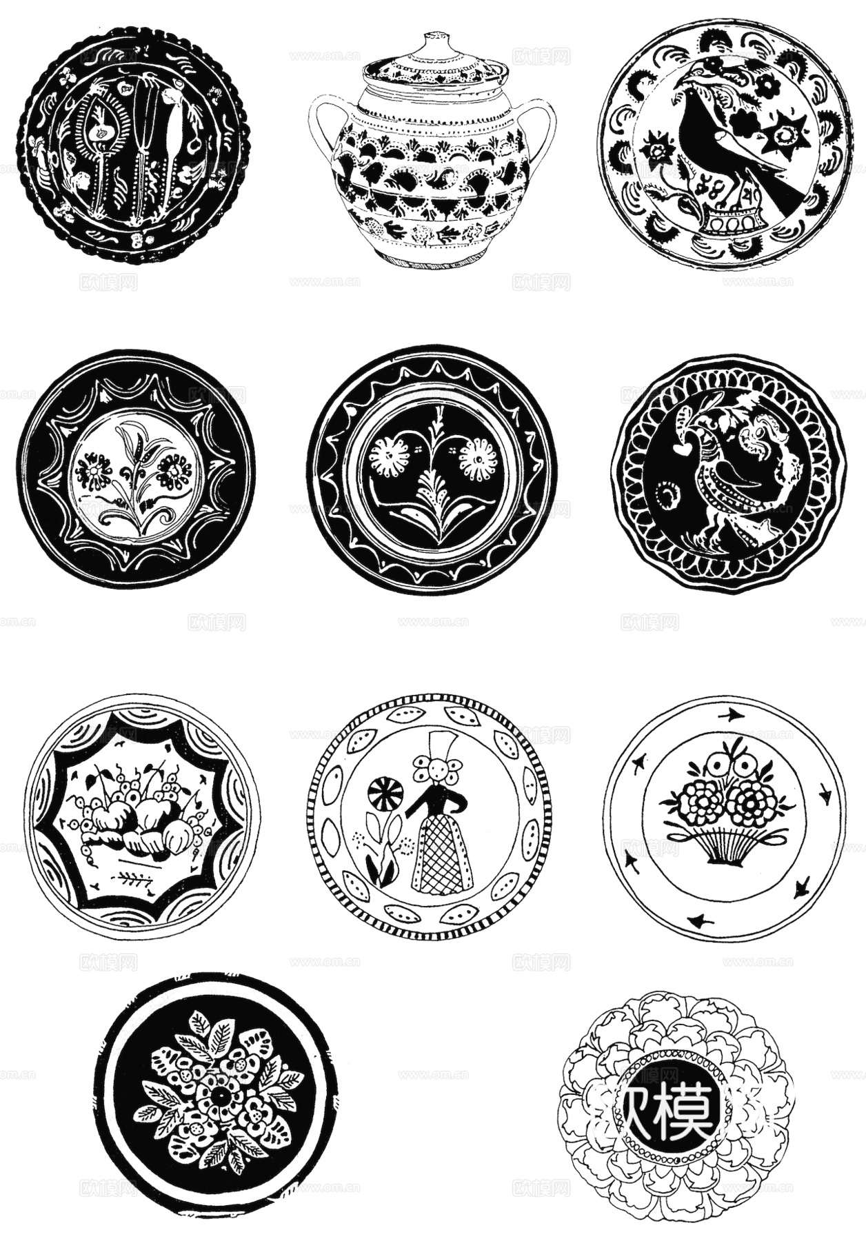 黑白遮罩通道黑白凹凸高光遮罩线条花纹纹理水泥做旧脏旧墙面下载