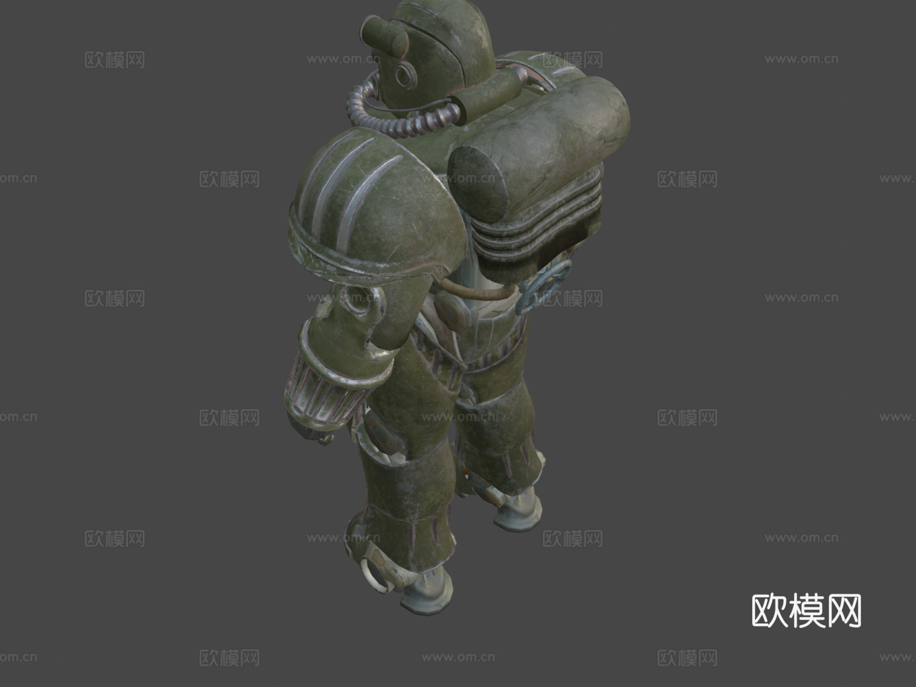 辐射T47空军动力装甲3d模型下载（渲染图8）