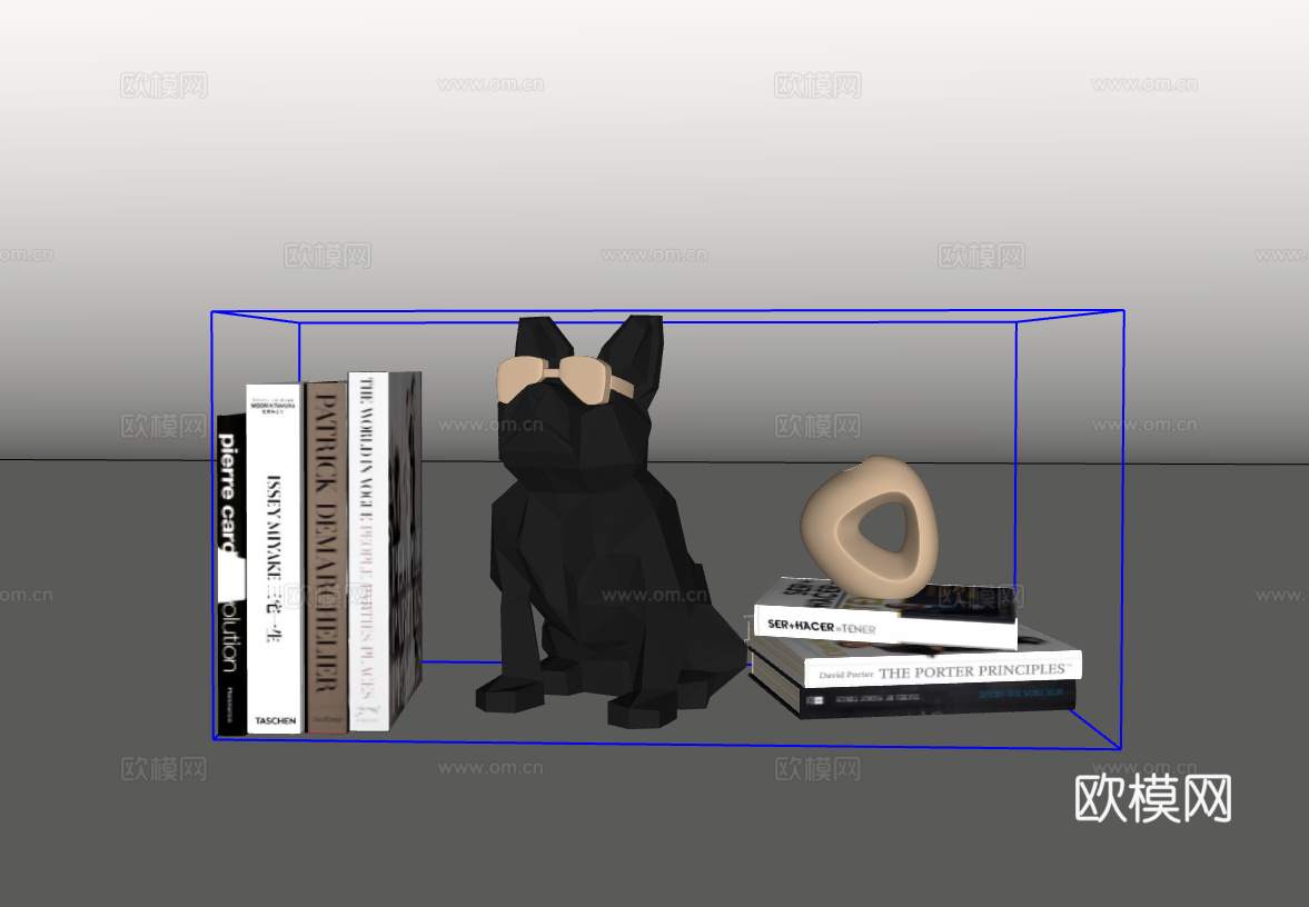 摆件组合su模型