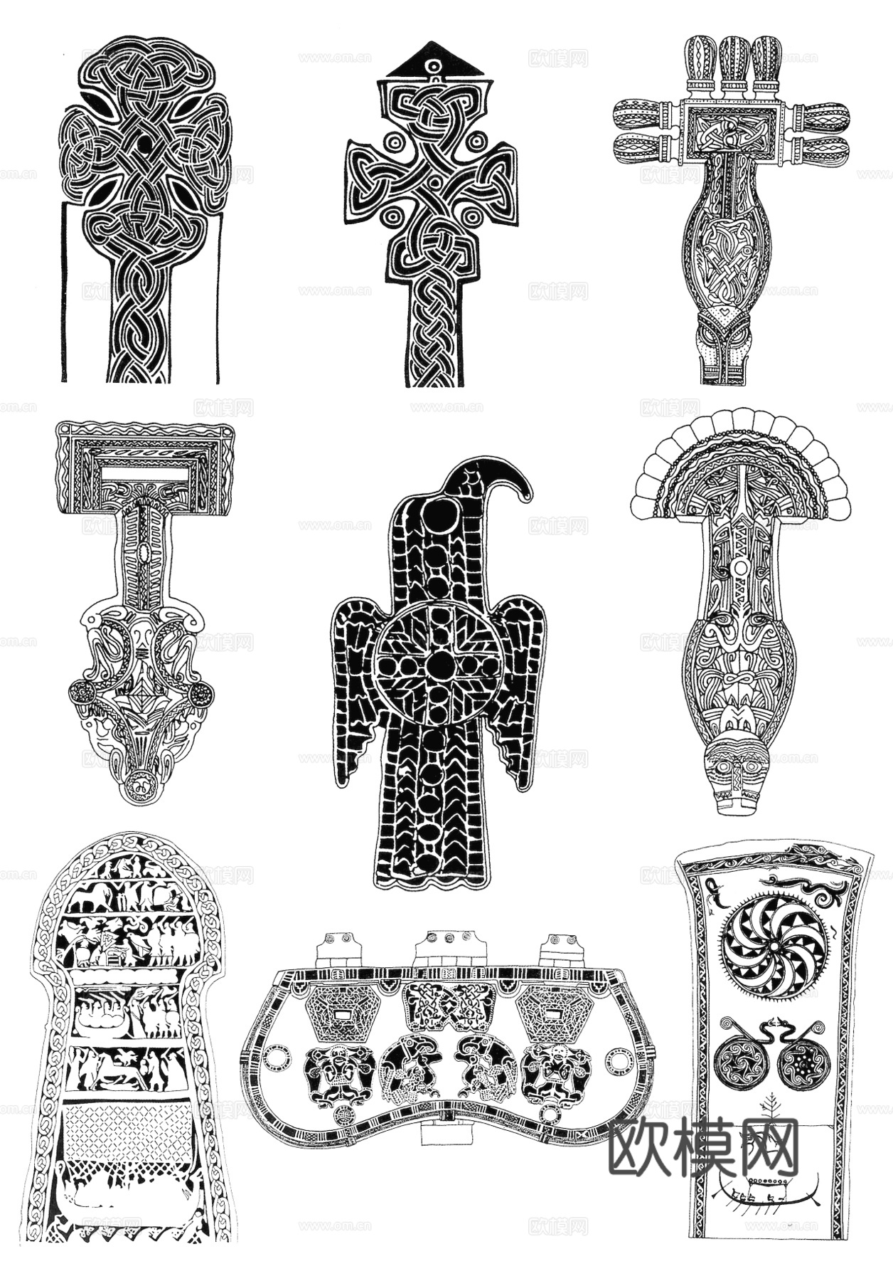 黑白遮罩通道黑白凹凸高光遮罩线条花纹纹理水泥做旧脏旧墙面下载