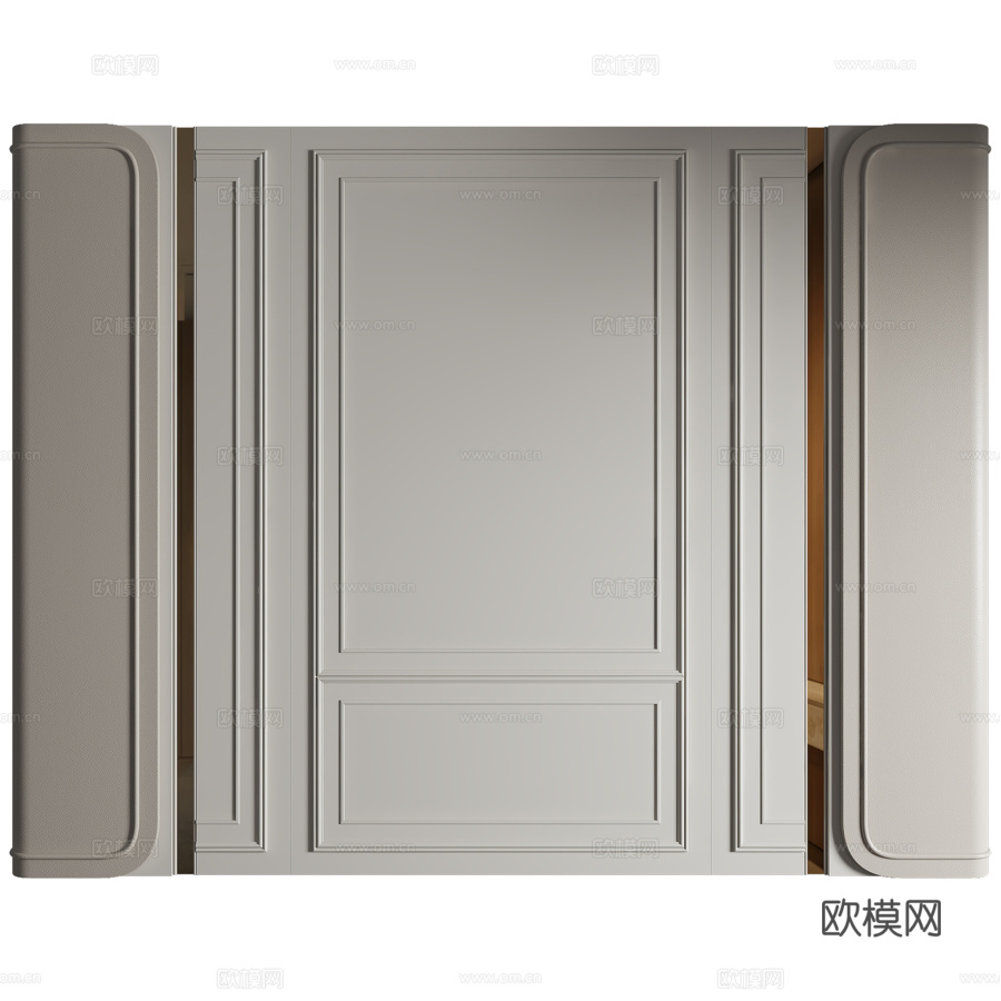 装饰墙板4963d模型下载