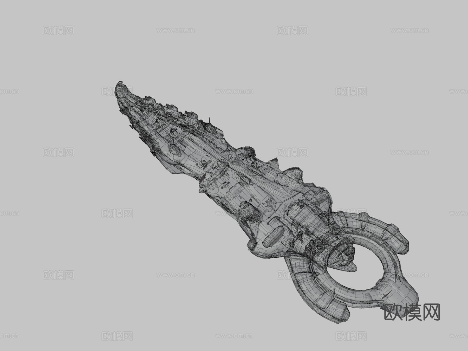 太空船3d模型下载（渲染图3）