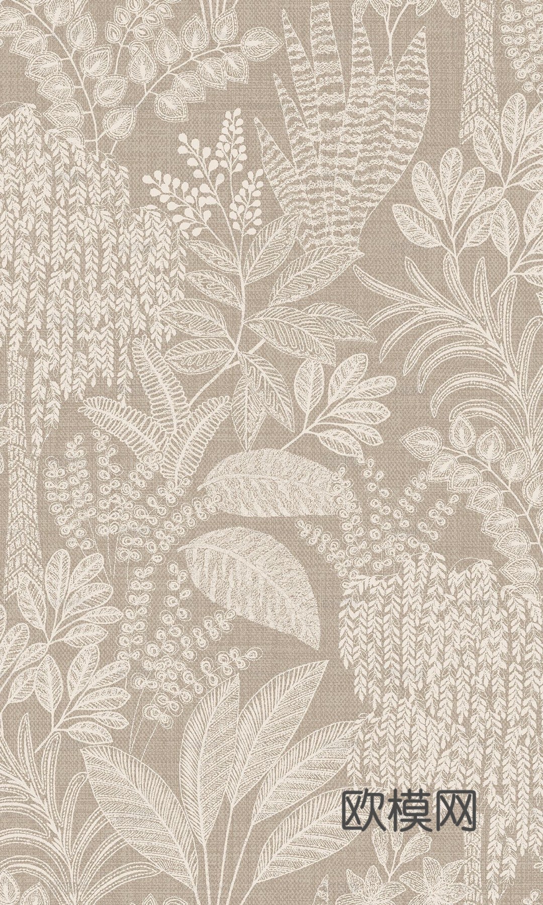 植物壁纸壁布 植物印花壁纸