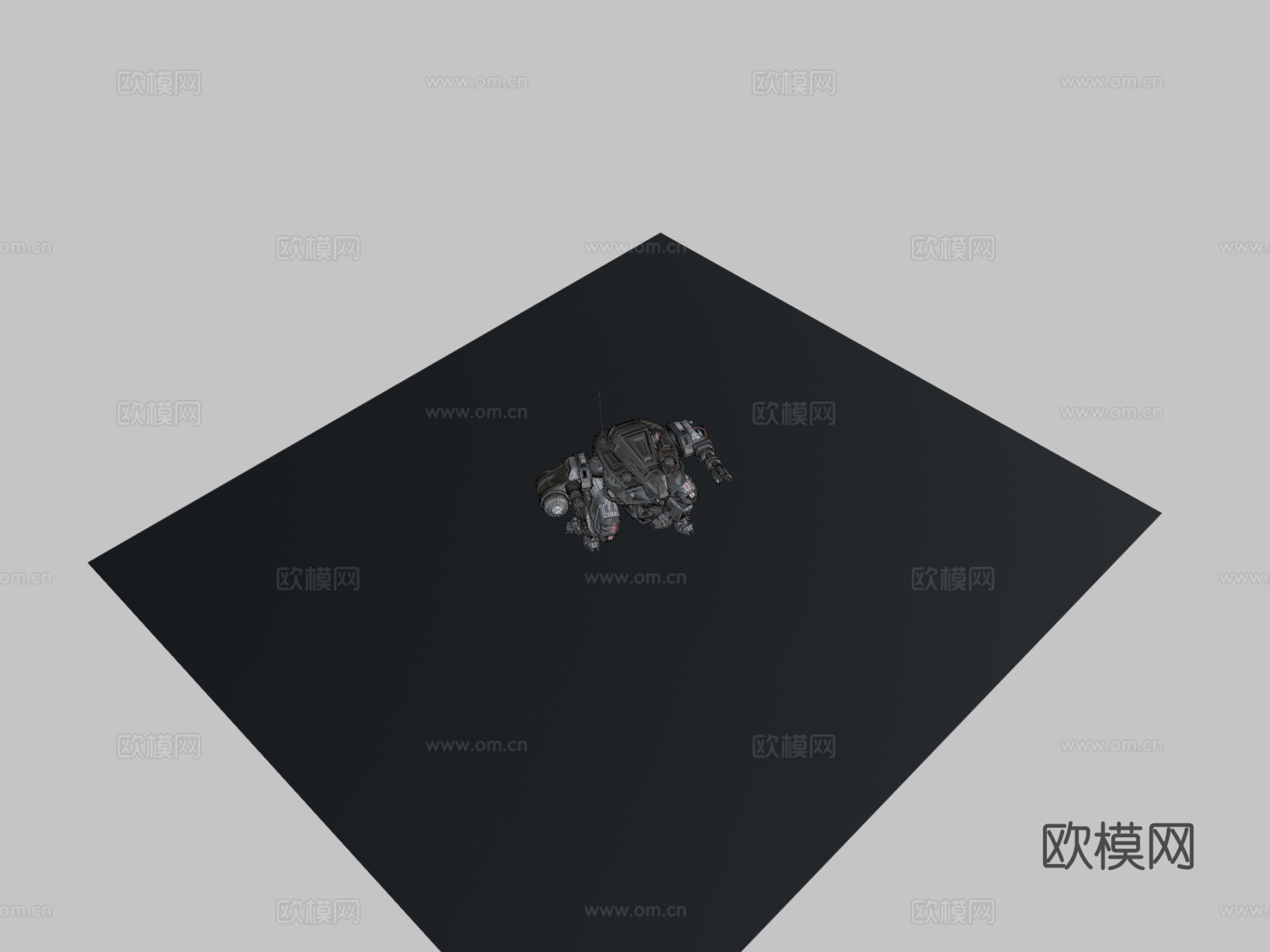 战斗机甲3d模型下载（渲染图2）