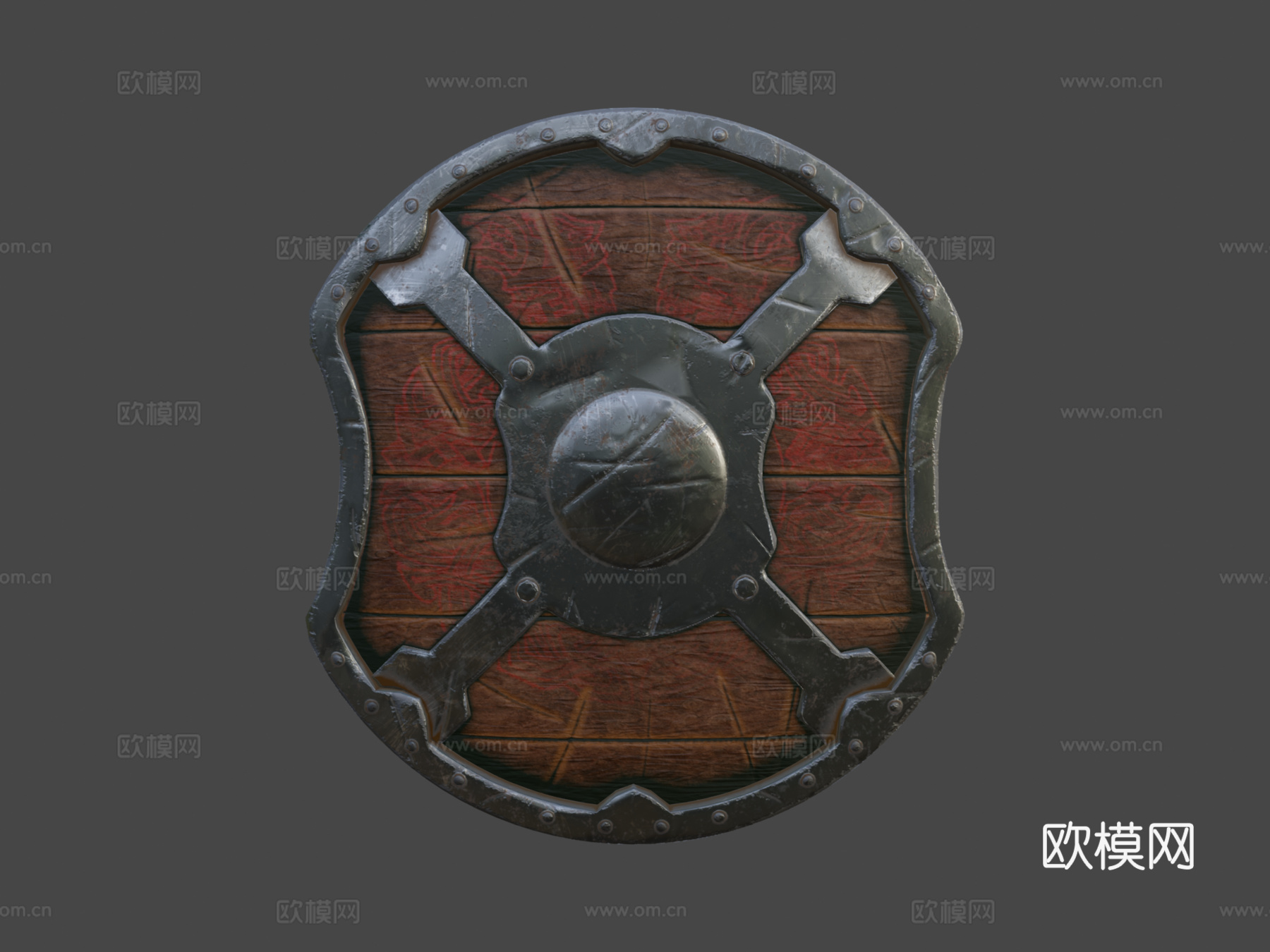 维京盾强化版3d模型下载（渲染图6）
