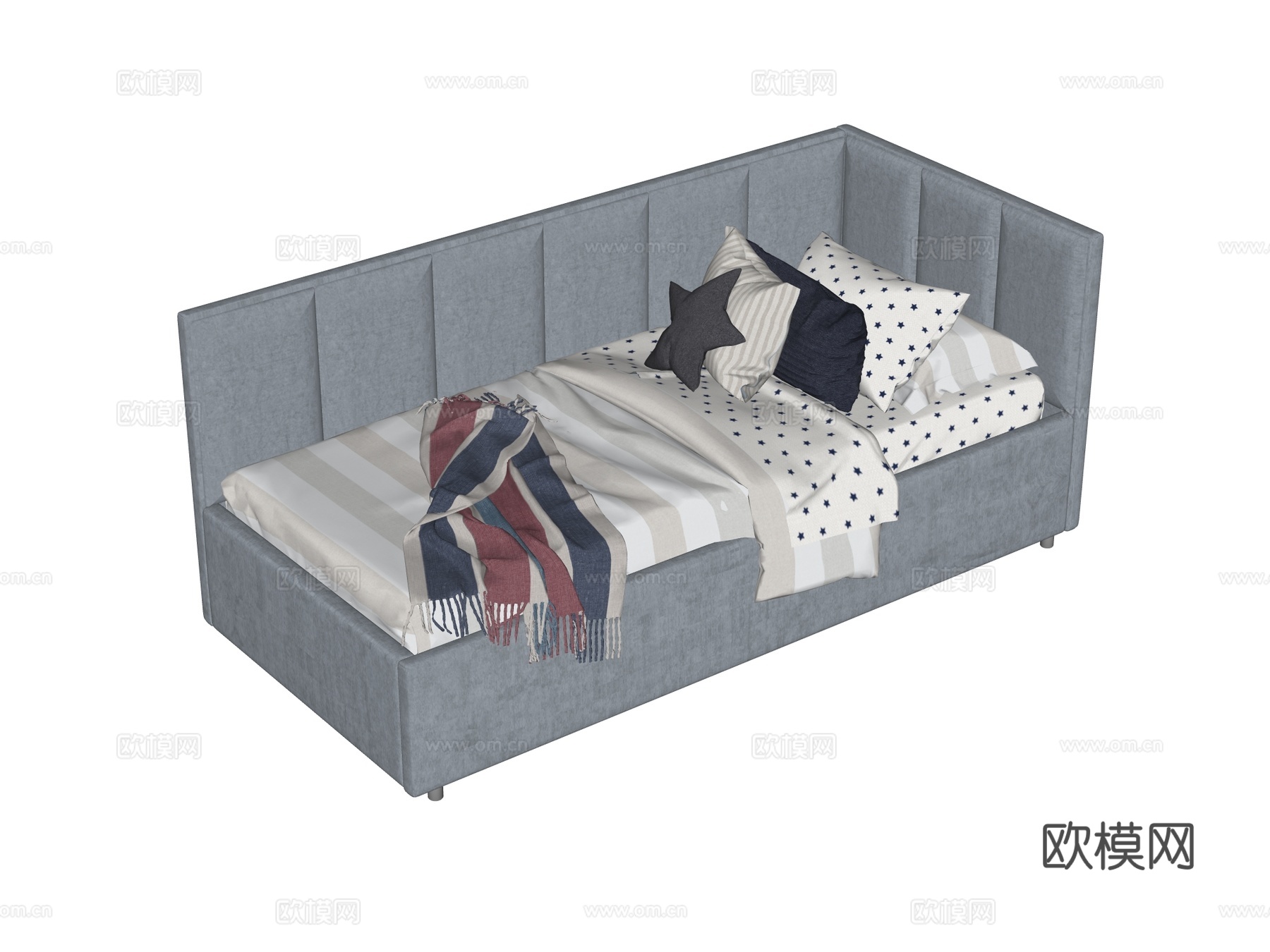 床 单人床 沙发床su模型