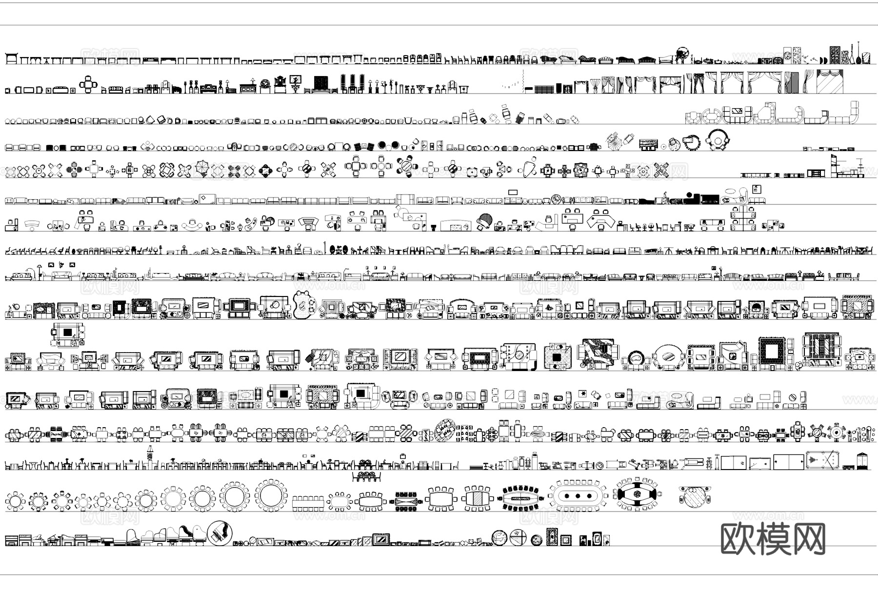 常用家装工装CAD综合图库合集cad施工图