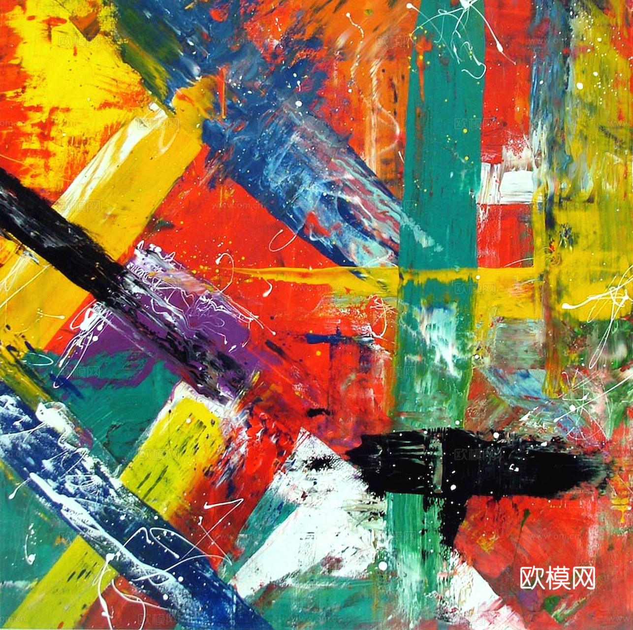 油画挂画抽象画艺术装饰画壁画水墨字画世界名画下载