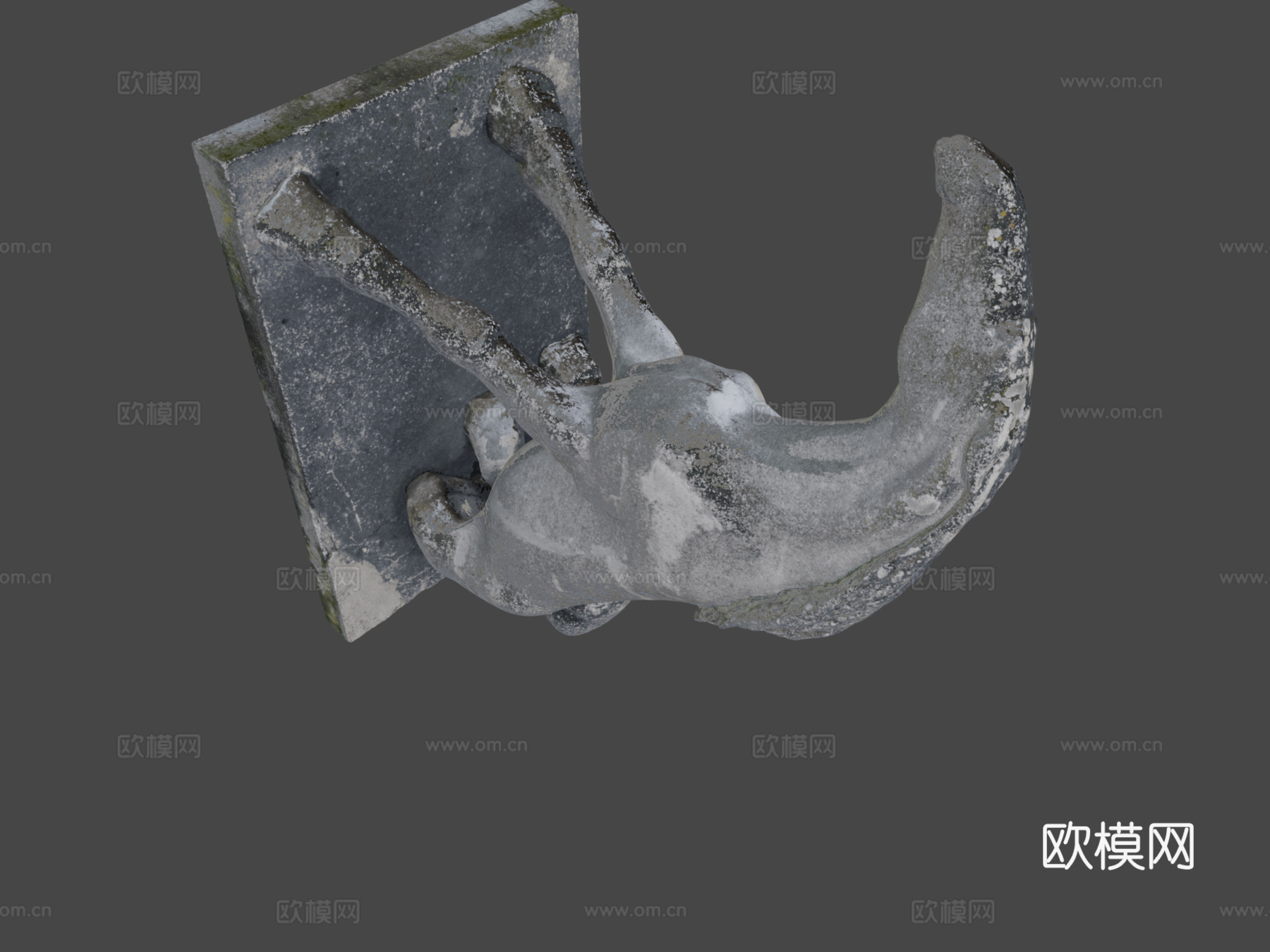 跃起的马3d模型