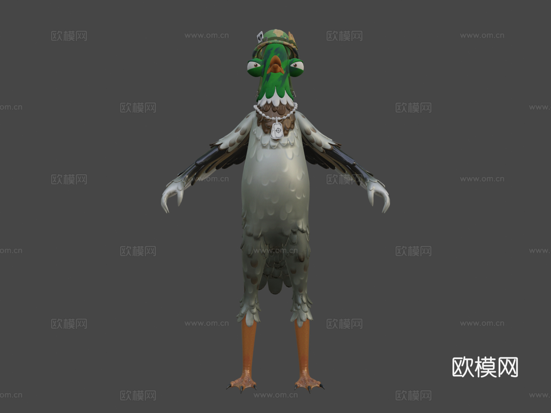 堡垒之夜德雷克中士3d模型