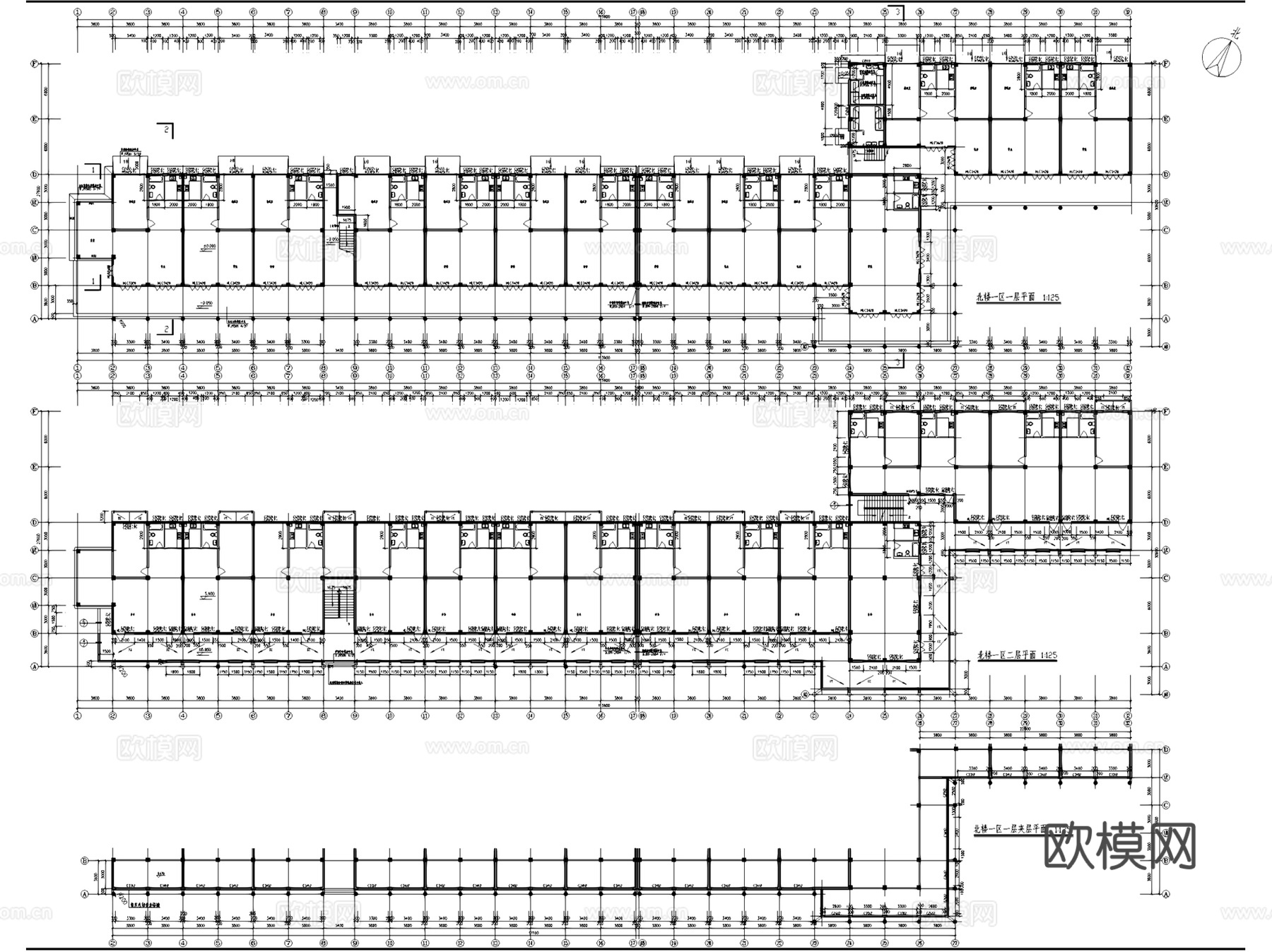 江阴市双牌小区3#地块锦隆商业步行街建筑CAD施工图整套cad施工图