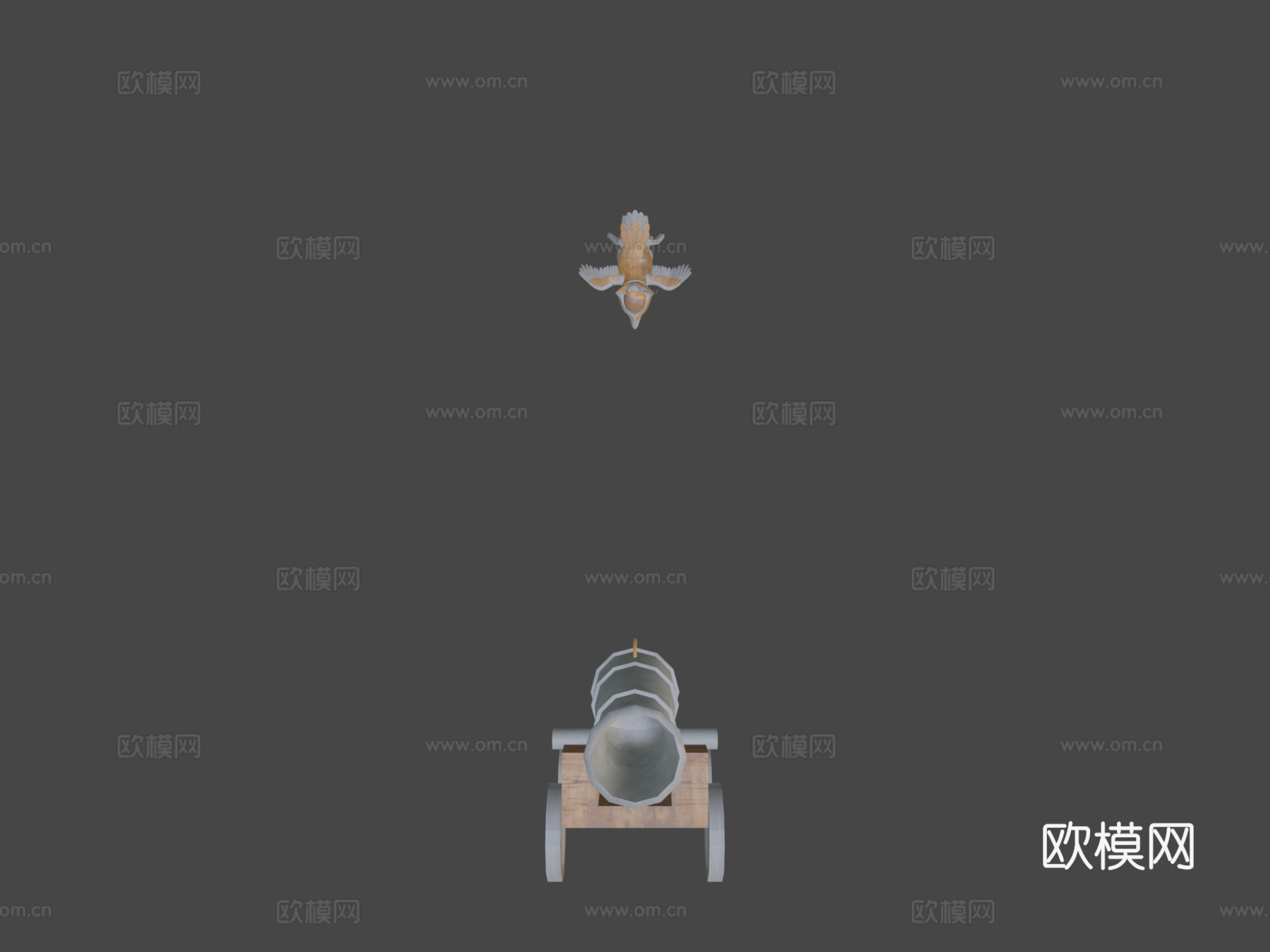 海盗鹦鹉3d模型下载（渲染图7）