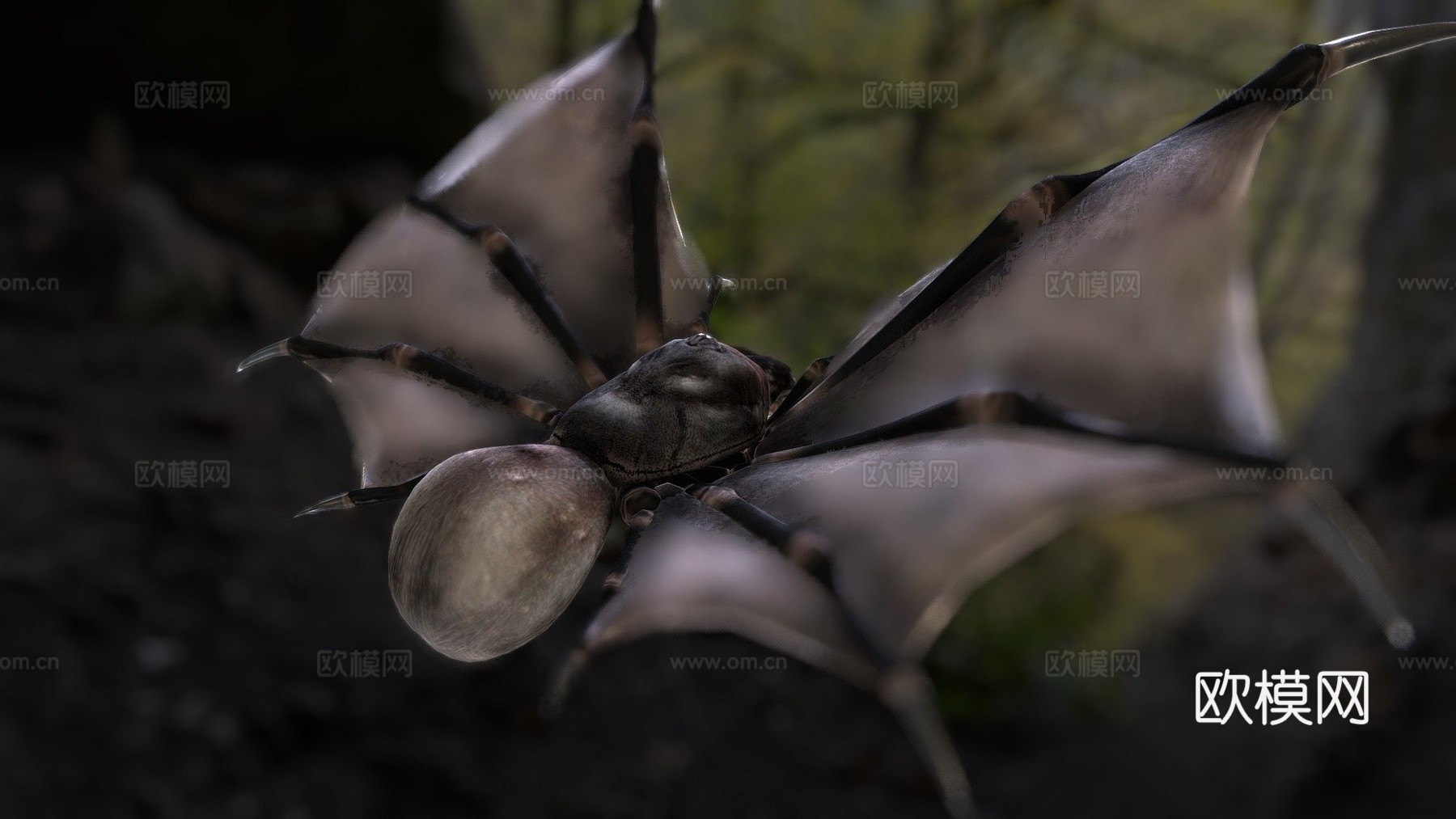 飞行狒狒3d模型下载（渲染图1）