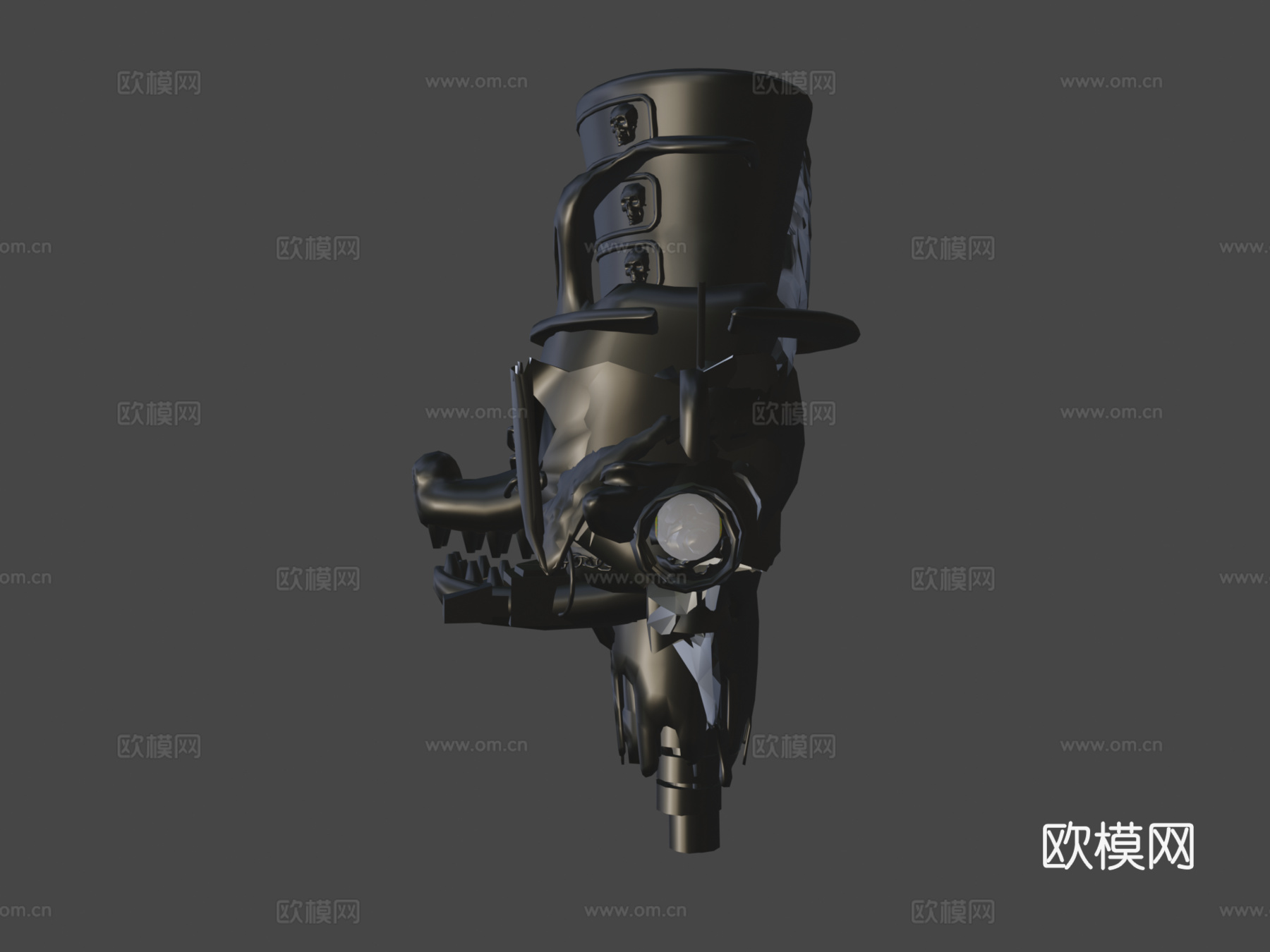 FNaF AR特别快递马戏团长狐狸3d模型下载（渲染图8）