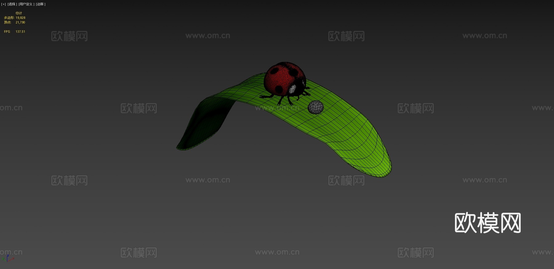 雕塑一月6极简主义微小3d模型下载（渲染图4）