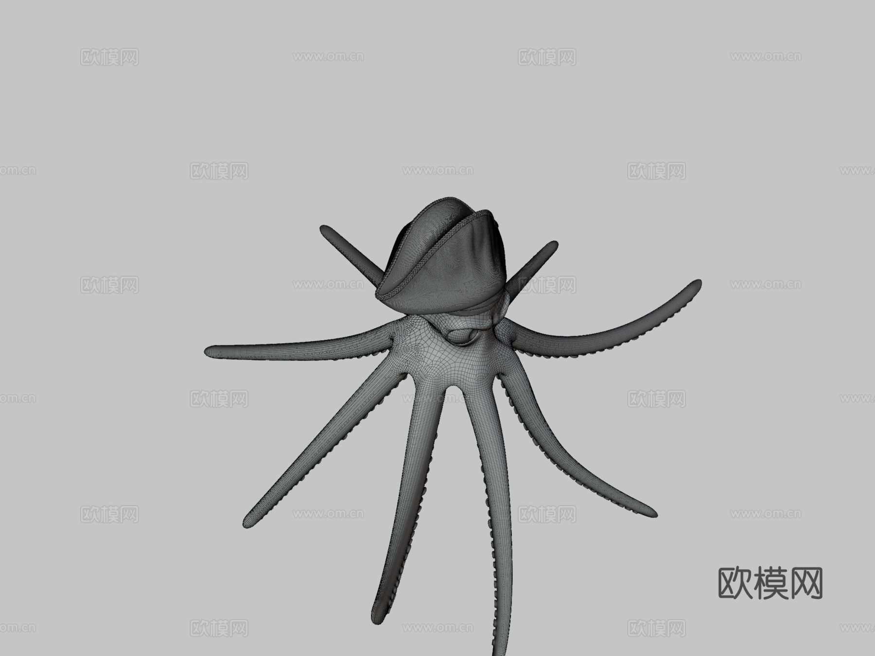 章鱼船长3d模型