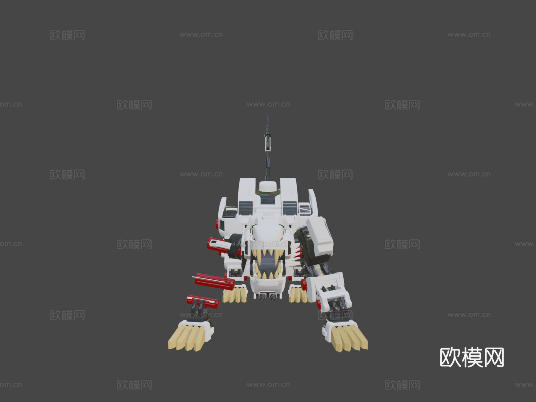 零式长牙狮3d模型