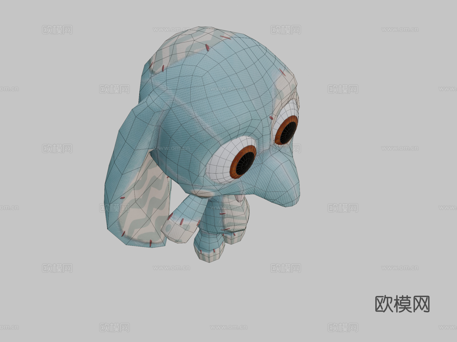 填充大象3d模型下载（渲染图2）