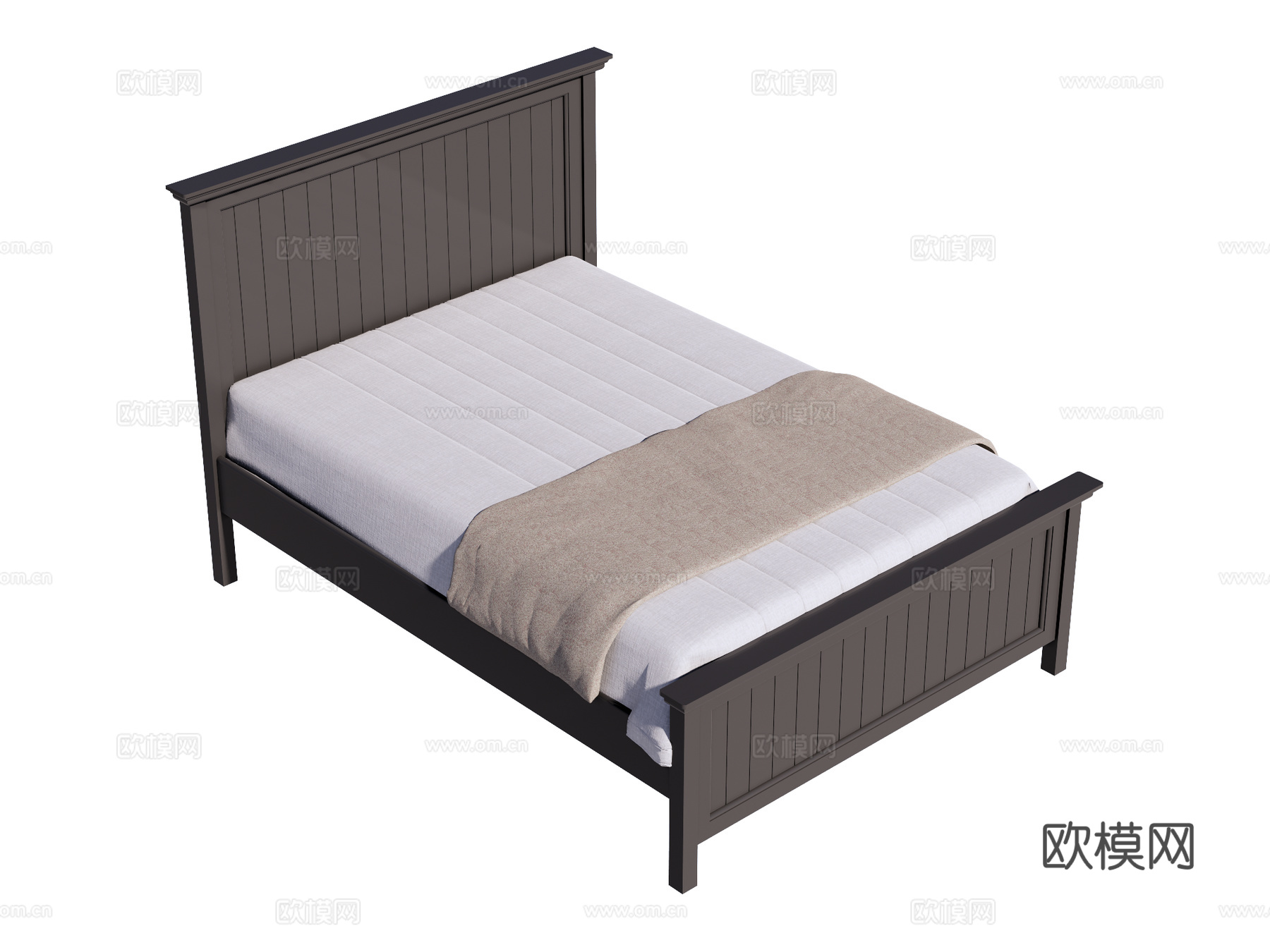 床 单人床su模型