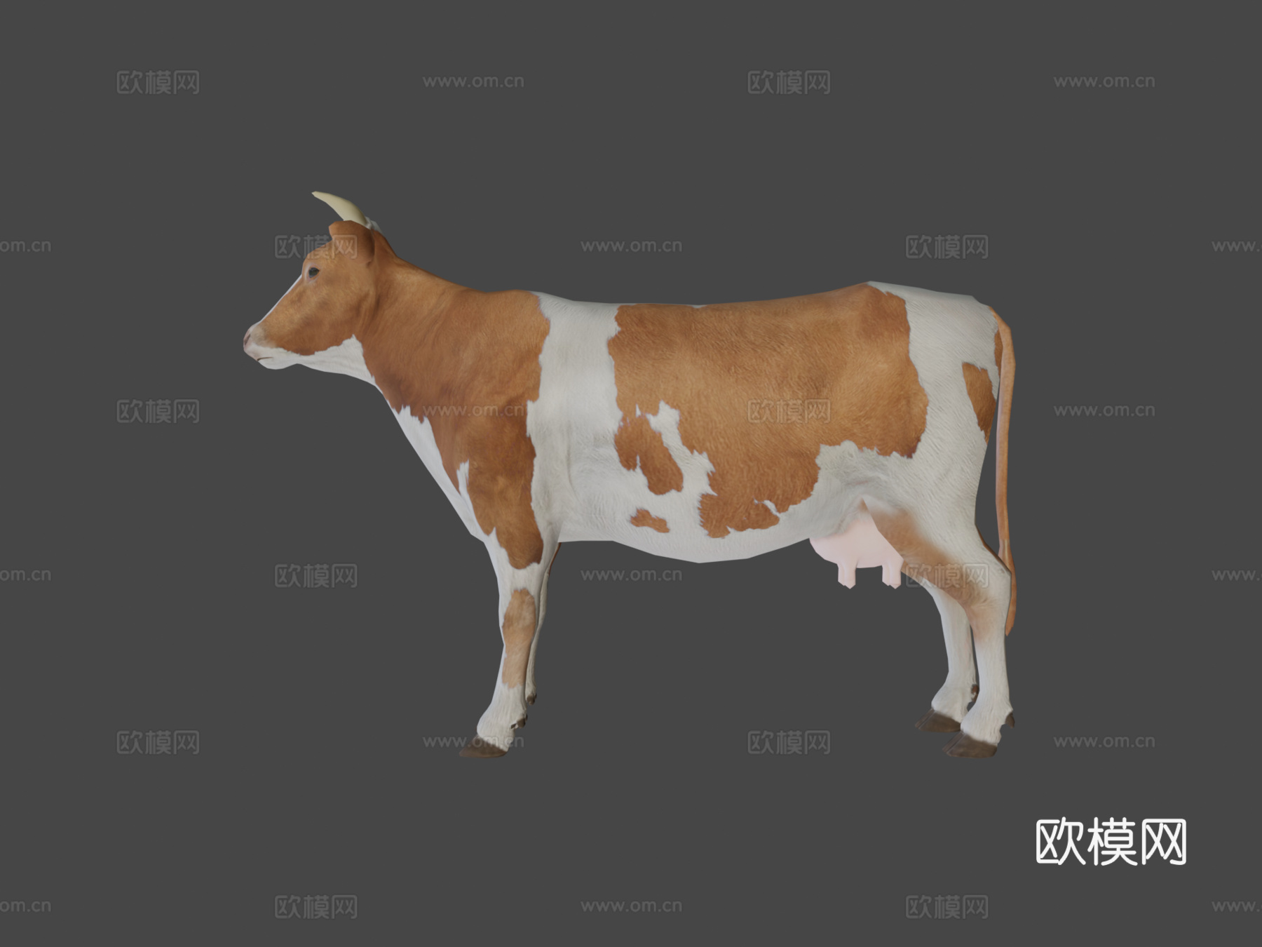 日记牛低多边形3d模型下载（渲染图8）