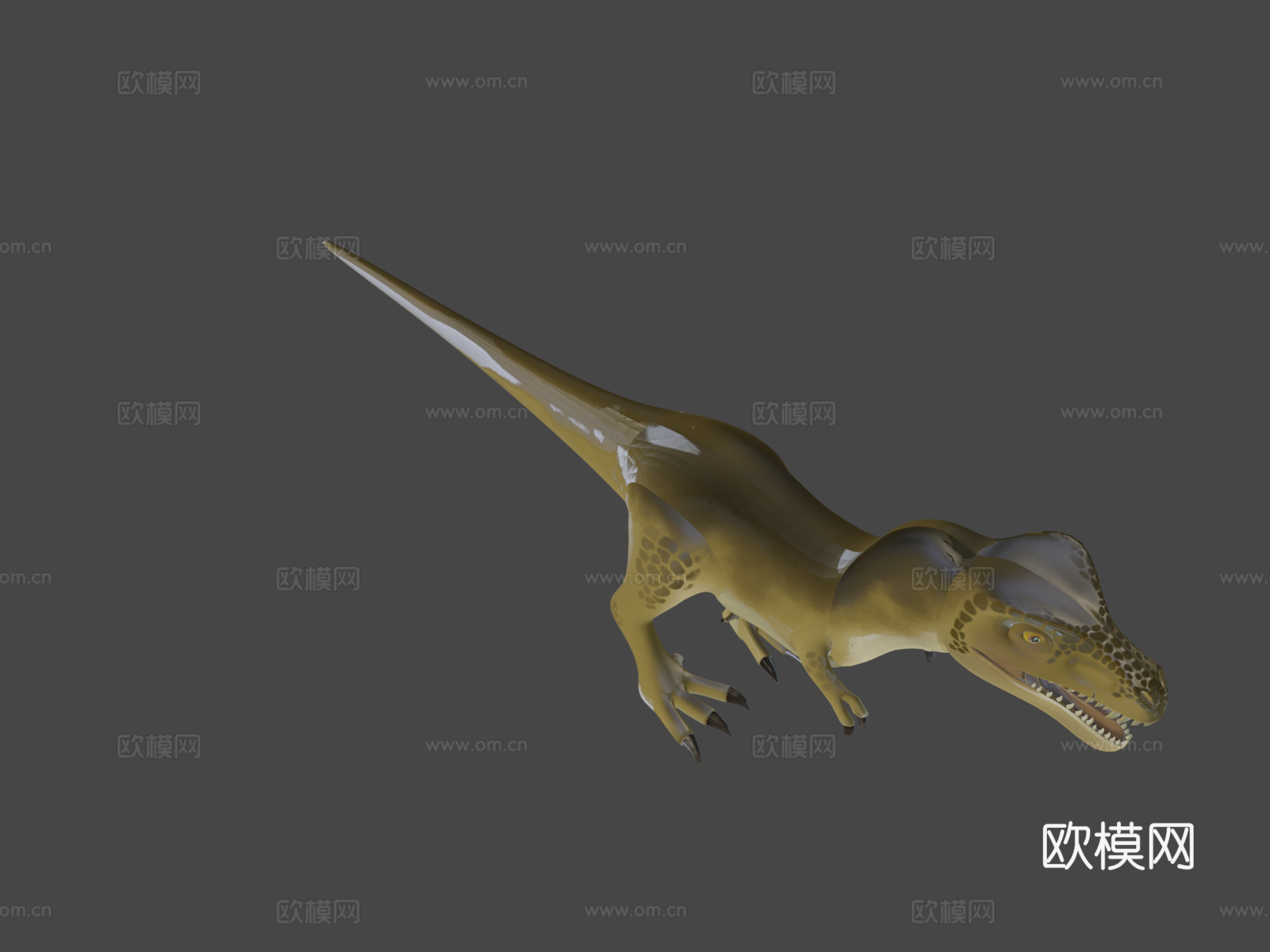 卡通霸王龙3d模型下载（渲染图8）