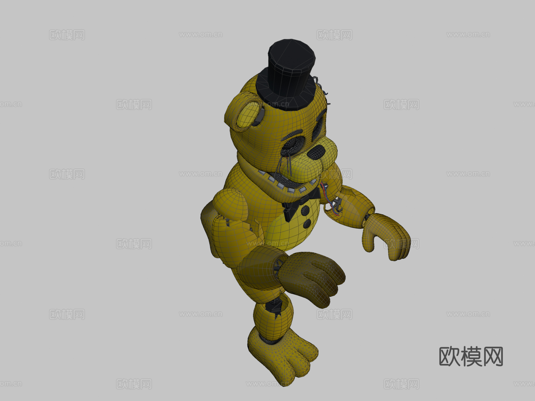 枯萎的金弗雷迪3d模型