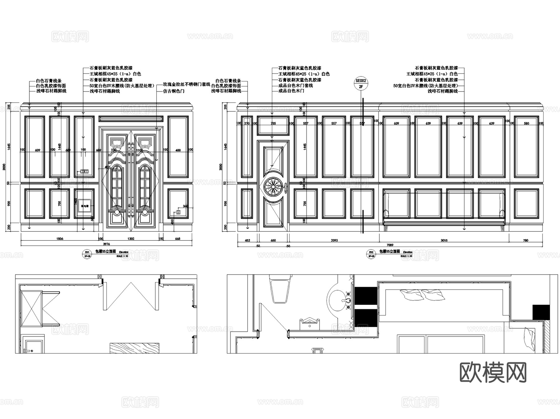 无锡大富豪餐饮娱乐会所室内工装CAD施工图cad施工图