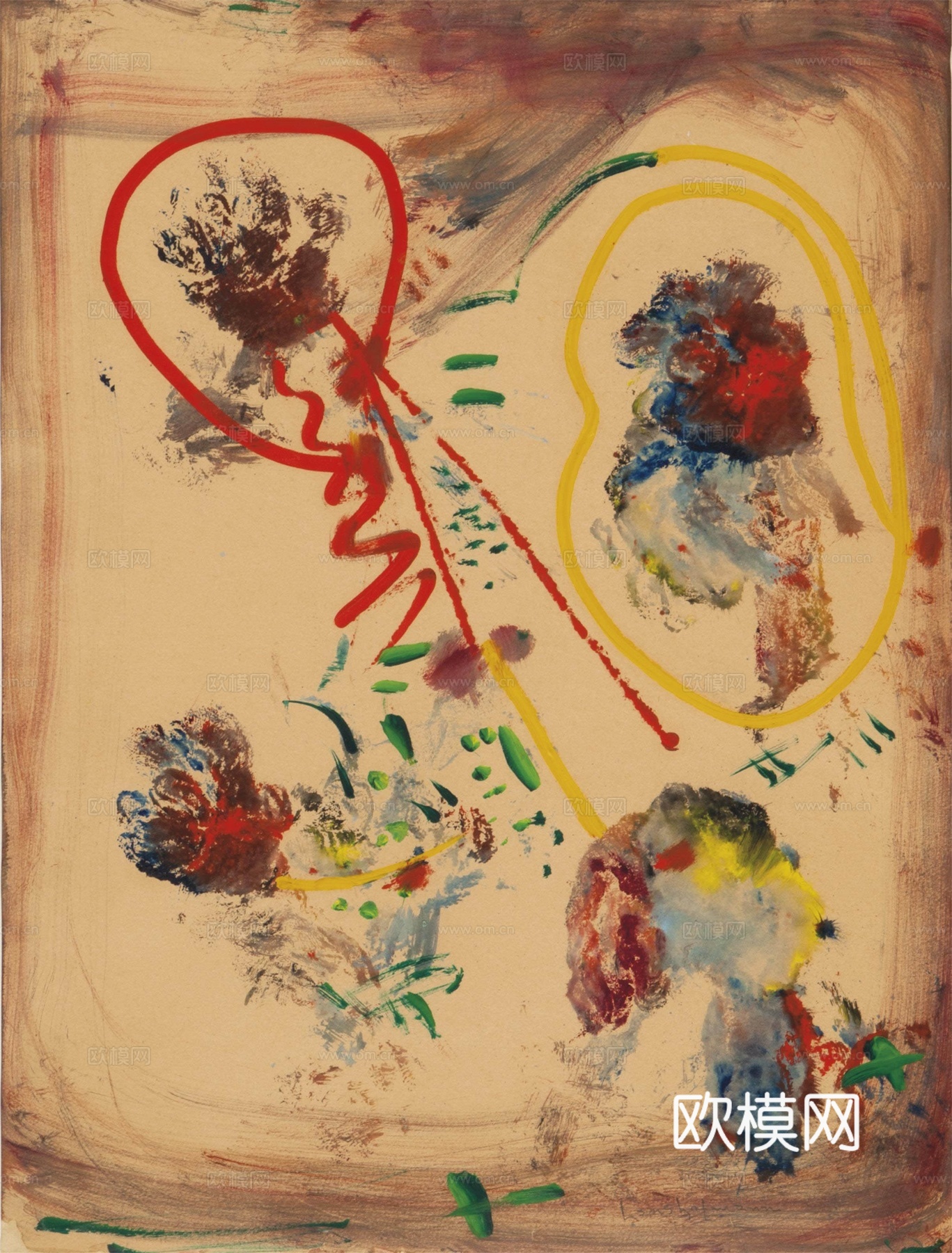 霍夫曼抽象绘画,现代世界名画59