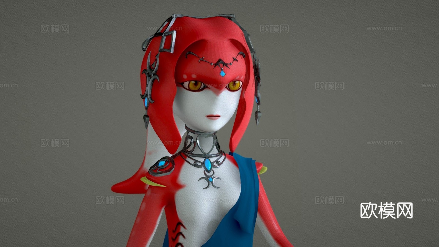 米法3d模型下载（渲染图1）