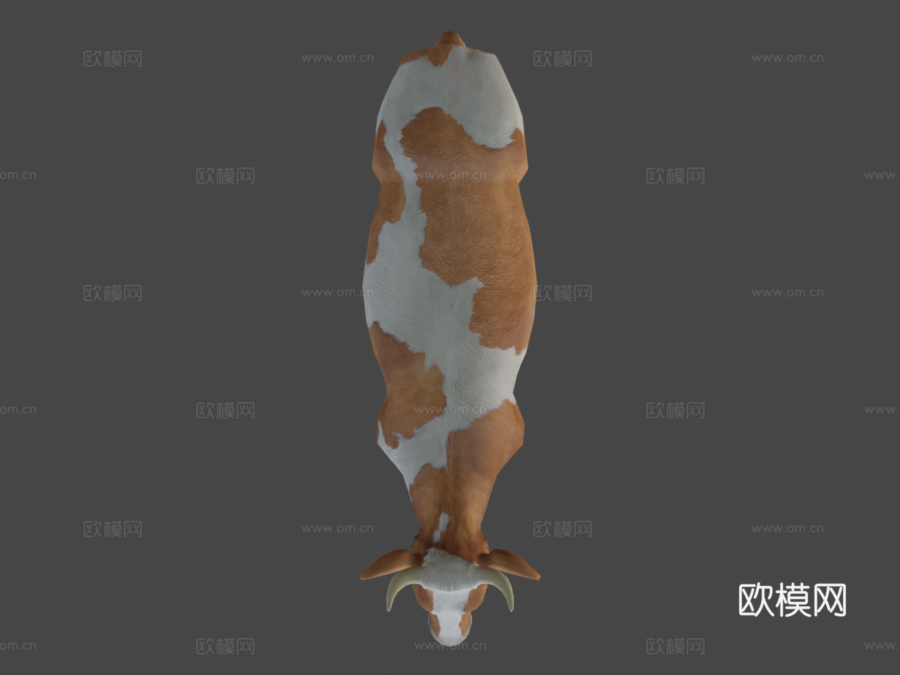 日记牛低多边形3d模型下载（渲染图6）