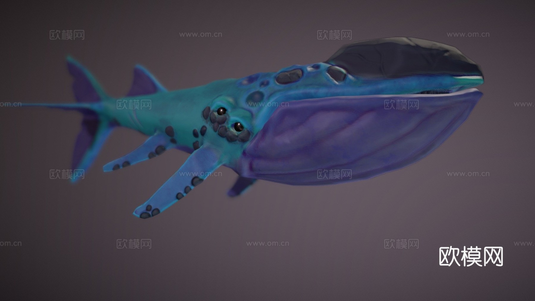 太空鲸卡鲁格3d模型下载（渲染图1）