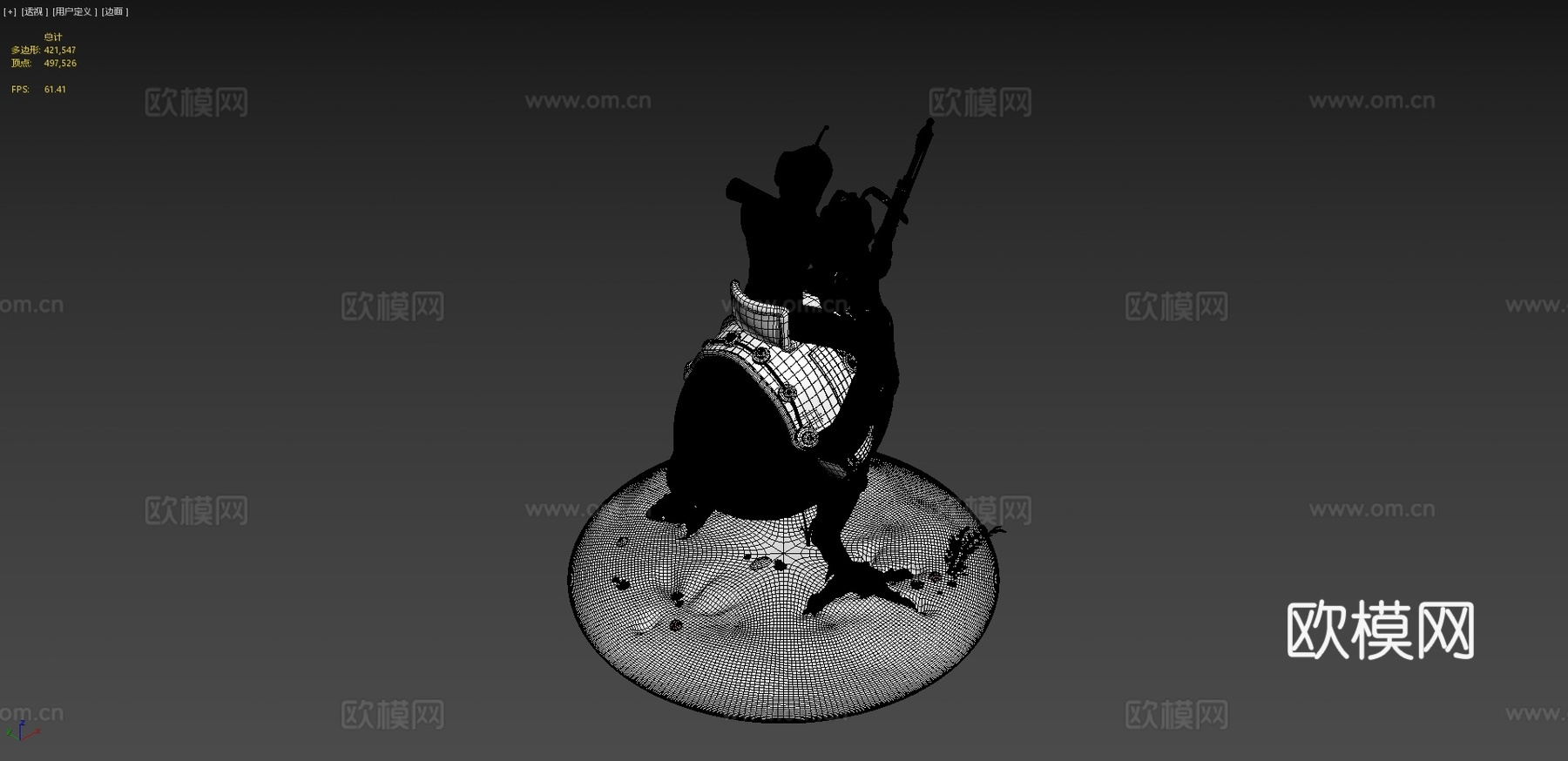 战争巫师内克罗993d模型下载（渲染图4）