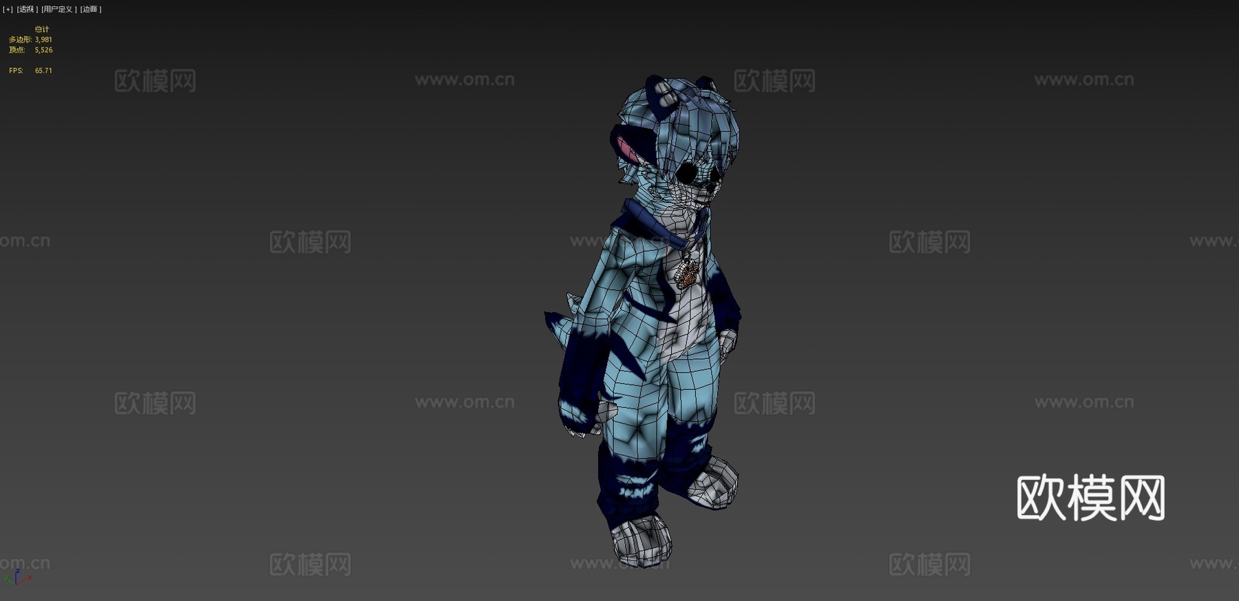 鲁芬服装3d模型