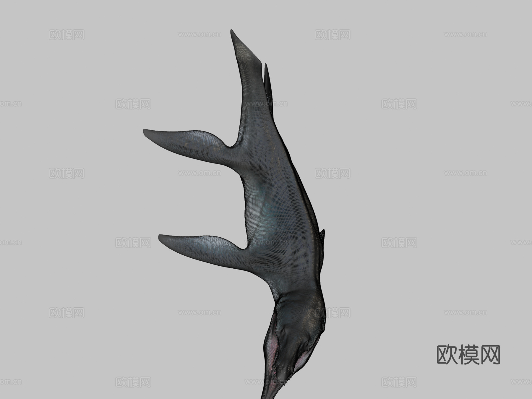 克柔龙3d模型下载（渲染图2）