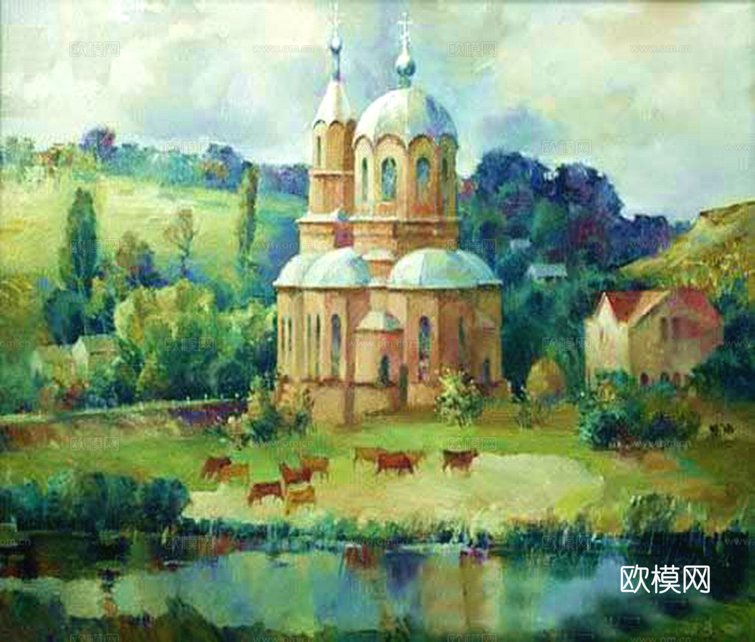 油画挂画抽象画艺术装饰画壁画水墨字画世界名画下载