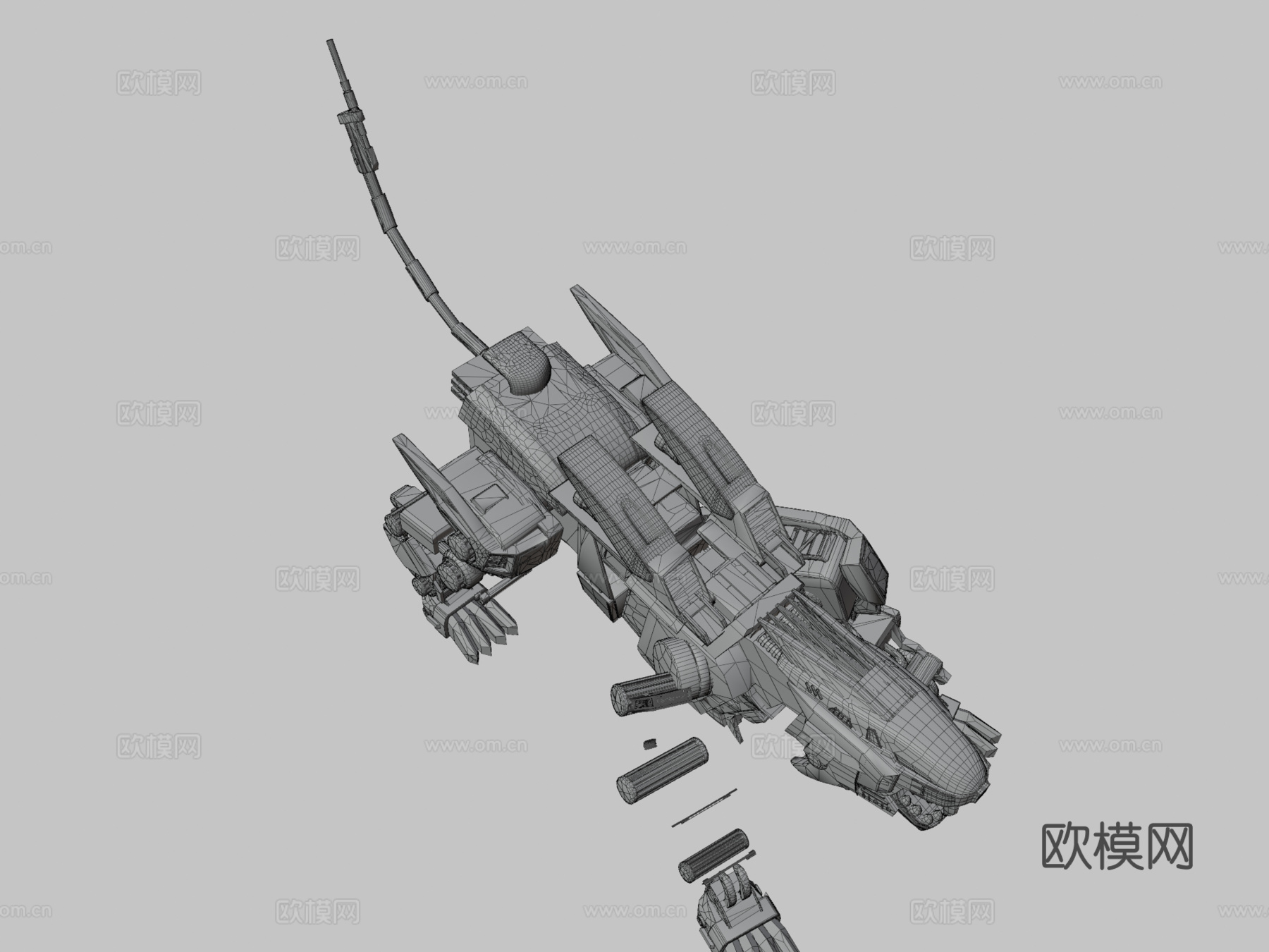 零式长牙狮3d模型