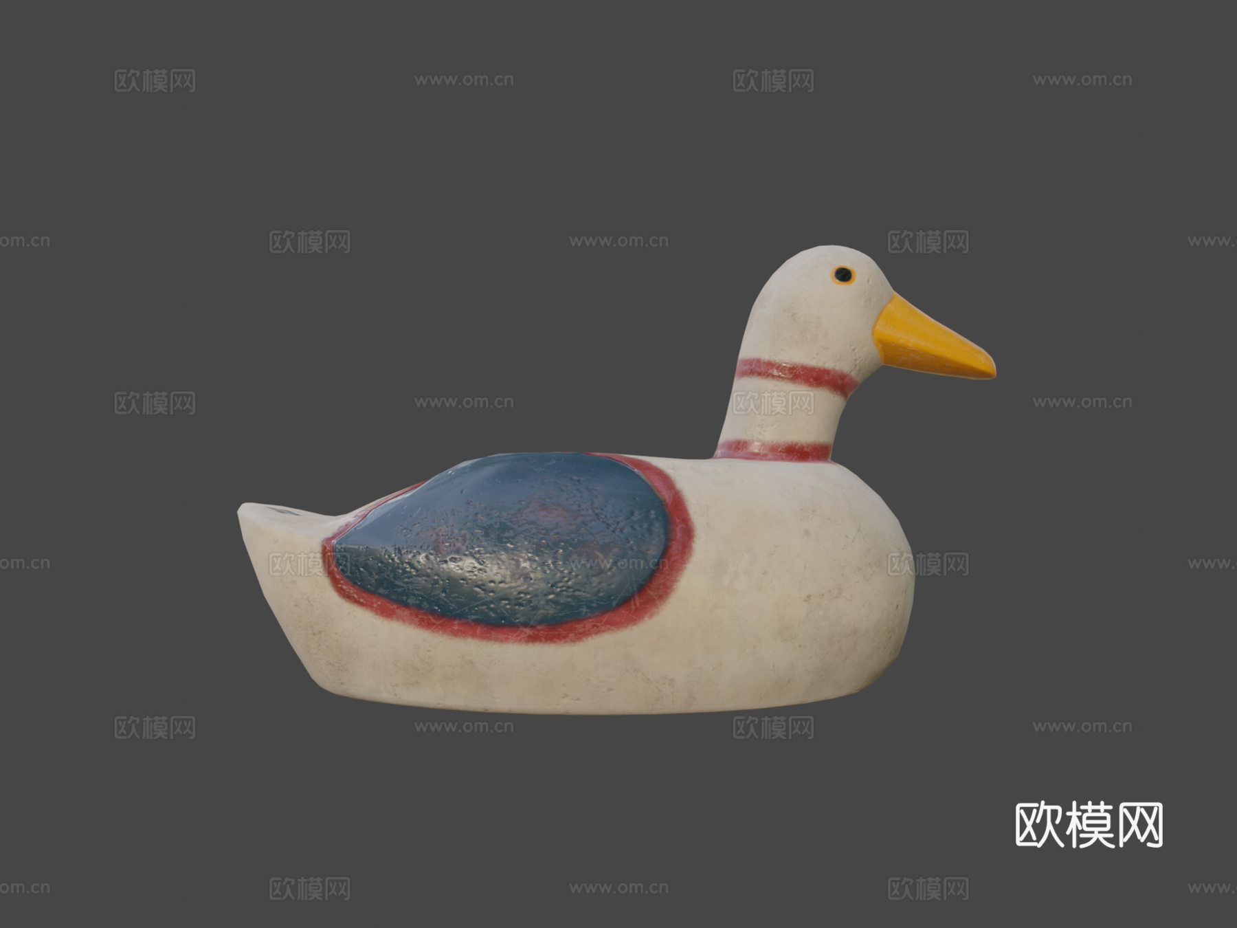 粘土鸭3d模型