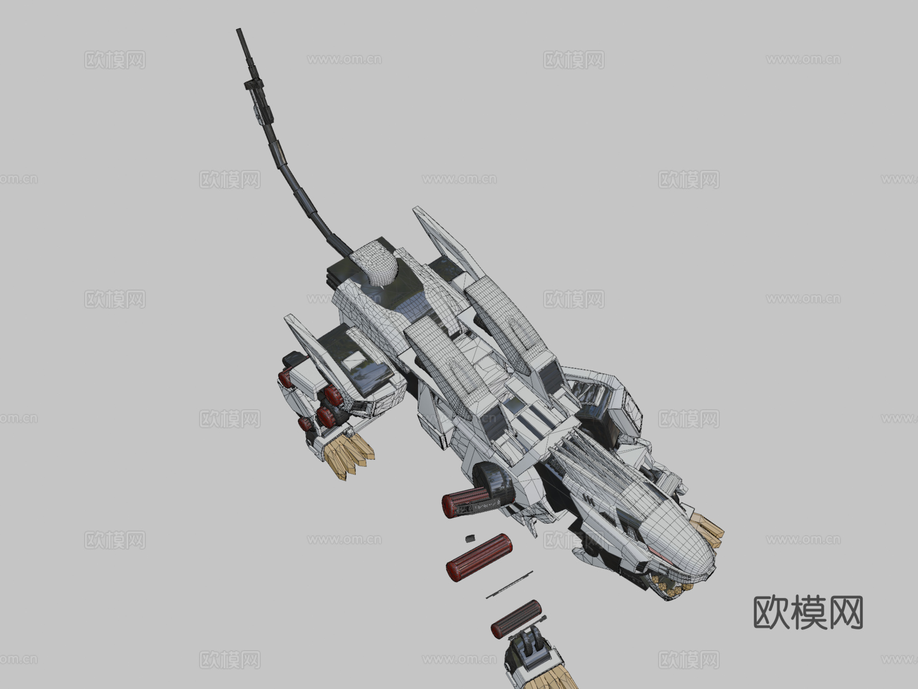 零式长牙狮3d模型