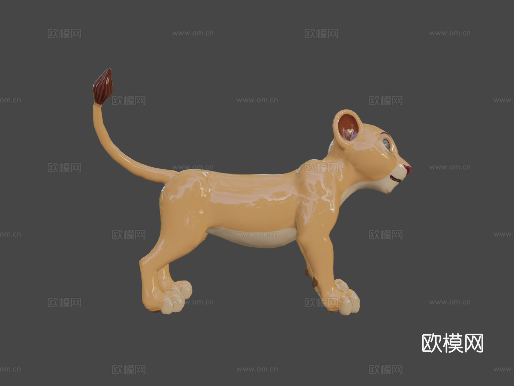 幼狮琪拉3d模型下载（渲染图6）