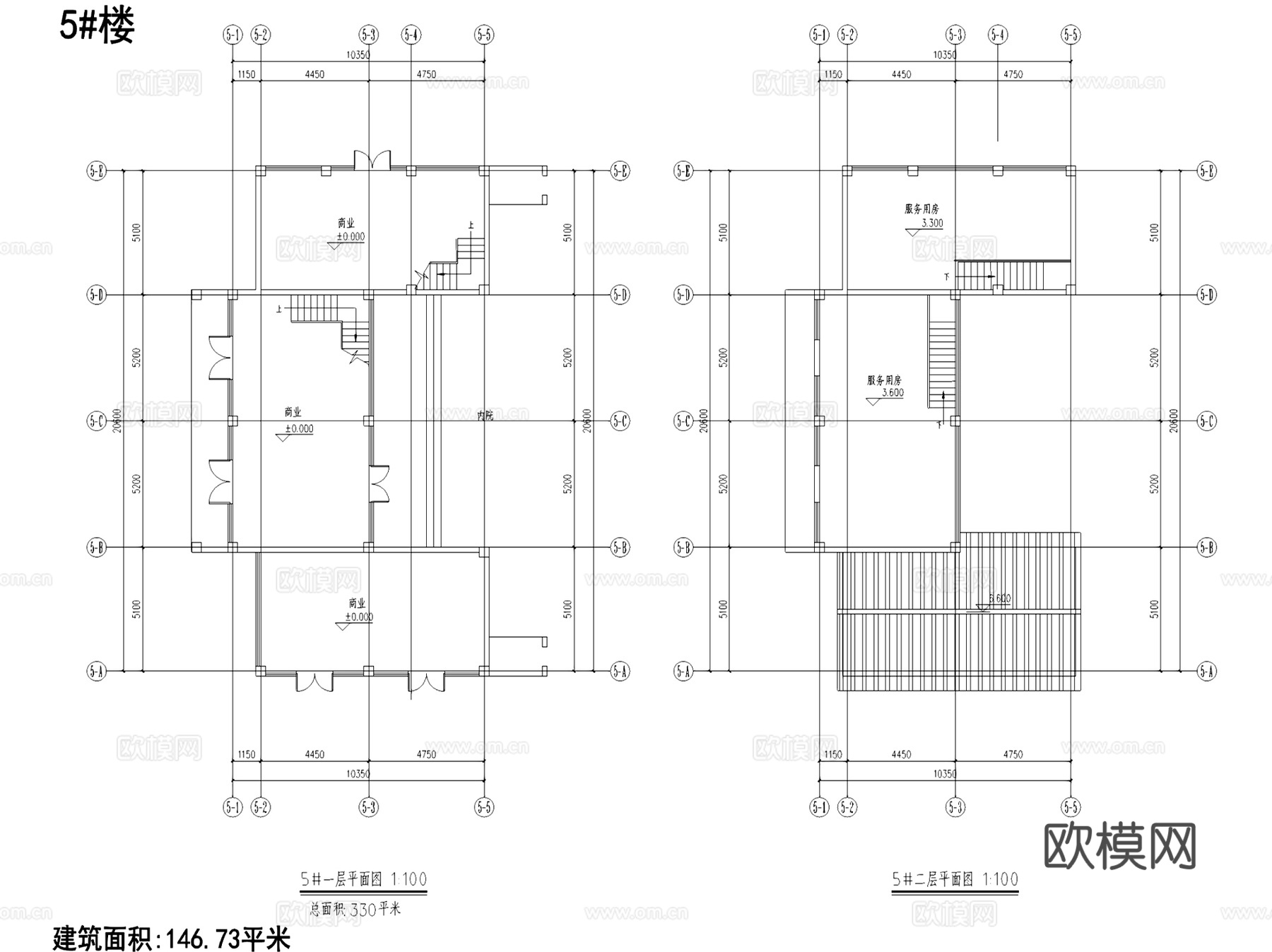 韩城古城南片区历史街区风貌改造建筑规划CAD施工图集+文本cad施工图