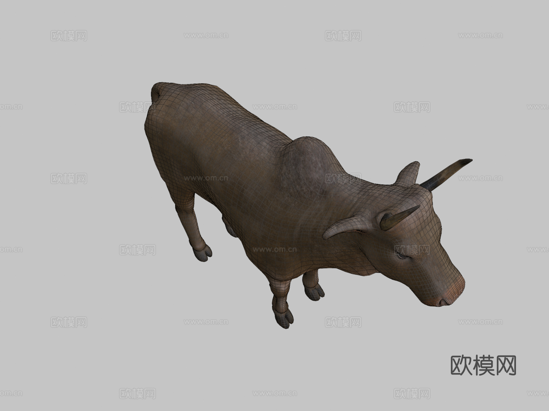 公牛实时3d模型