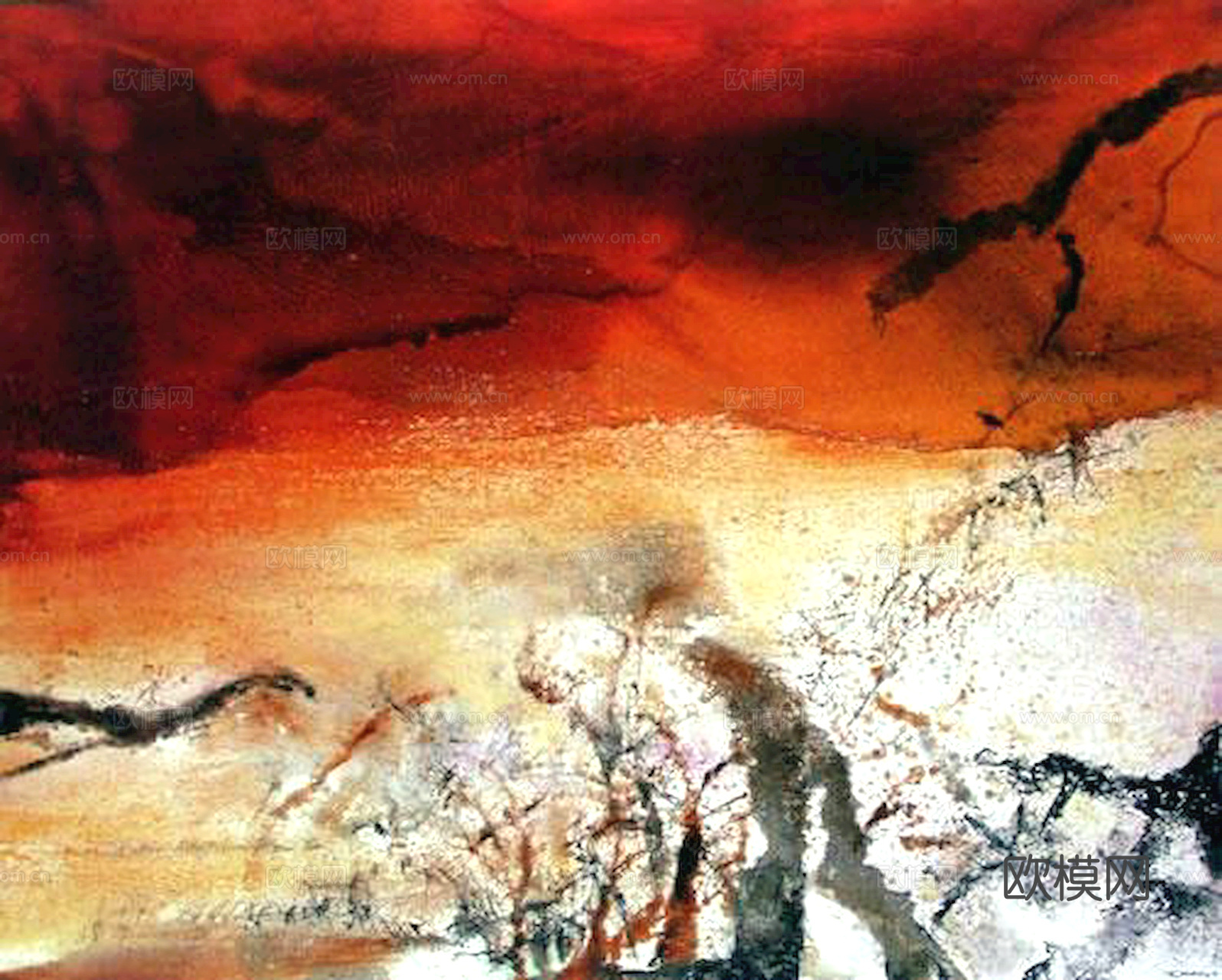 油画挂画抽象画艺术装饰画壁画水墨字画世界名画下载