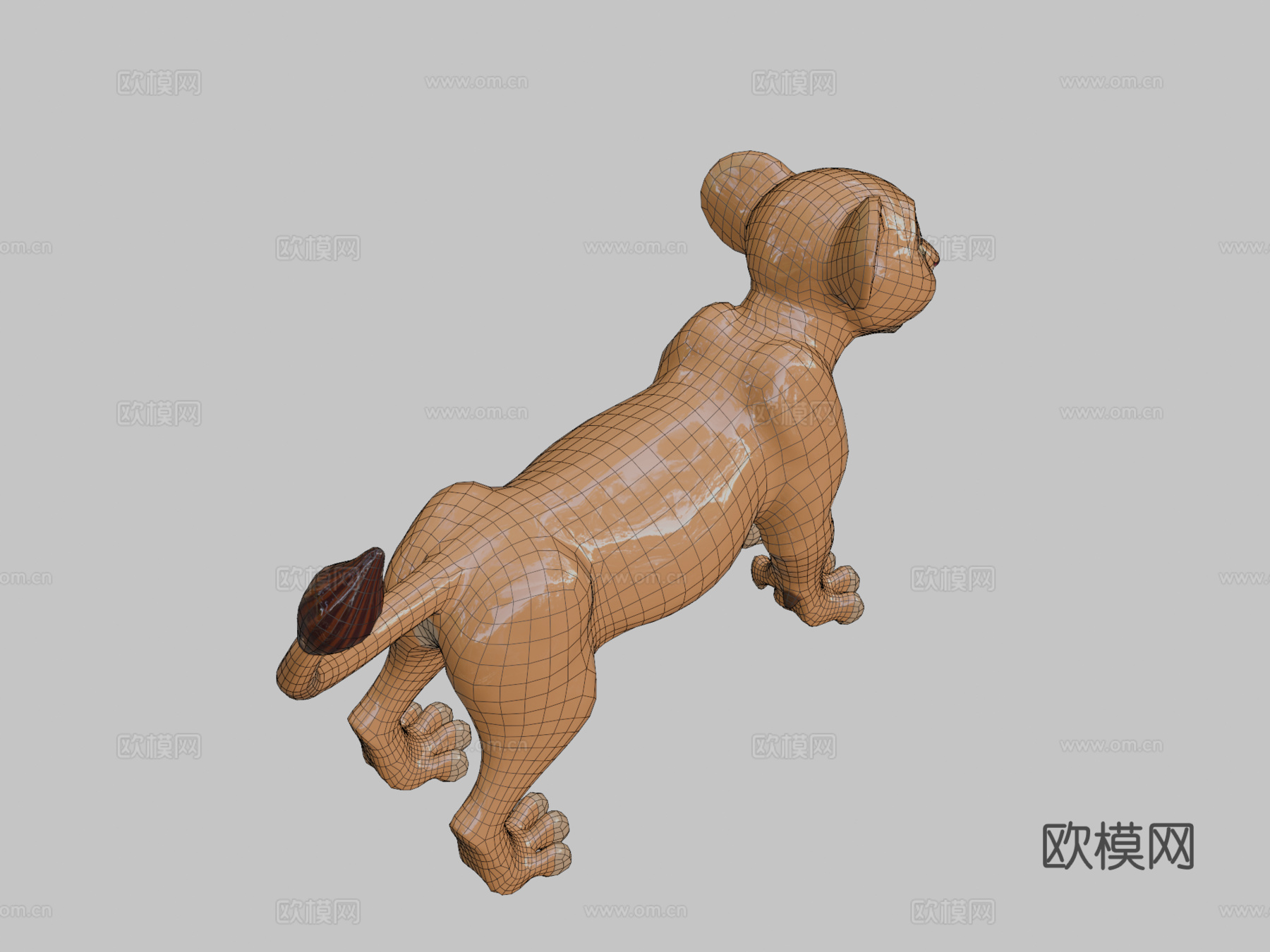 幼狮琪拉3d模型下载（渲染图2）