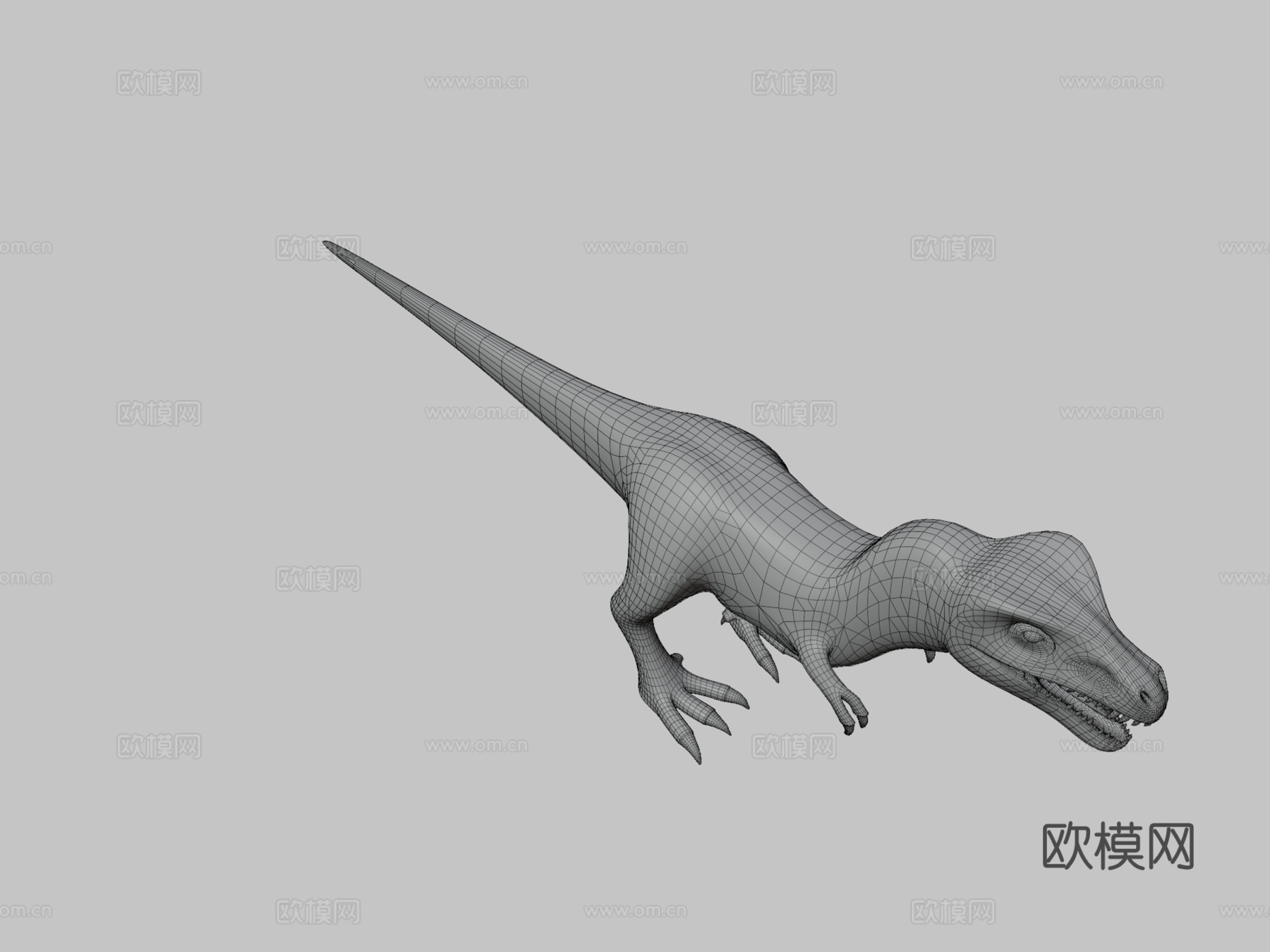 卡通霸王龙3d模型下载（渲染图3）