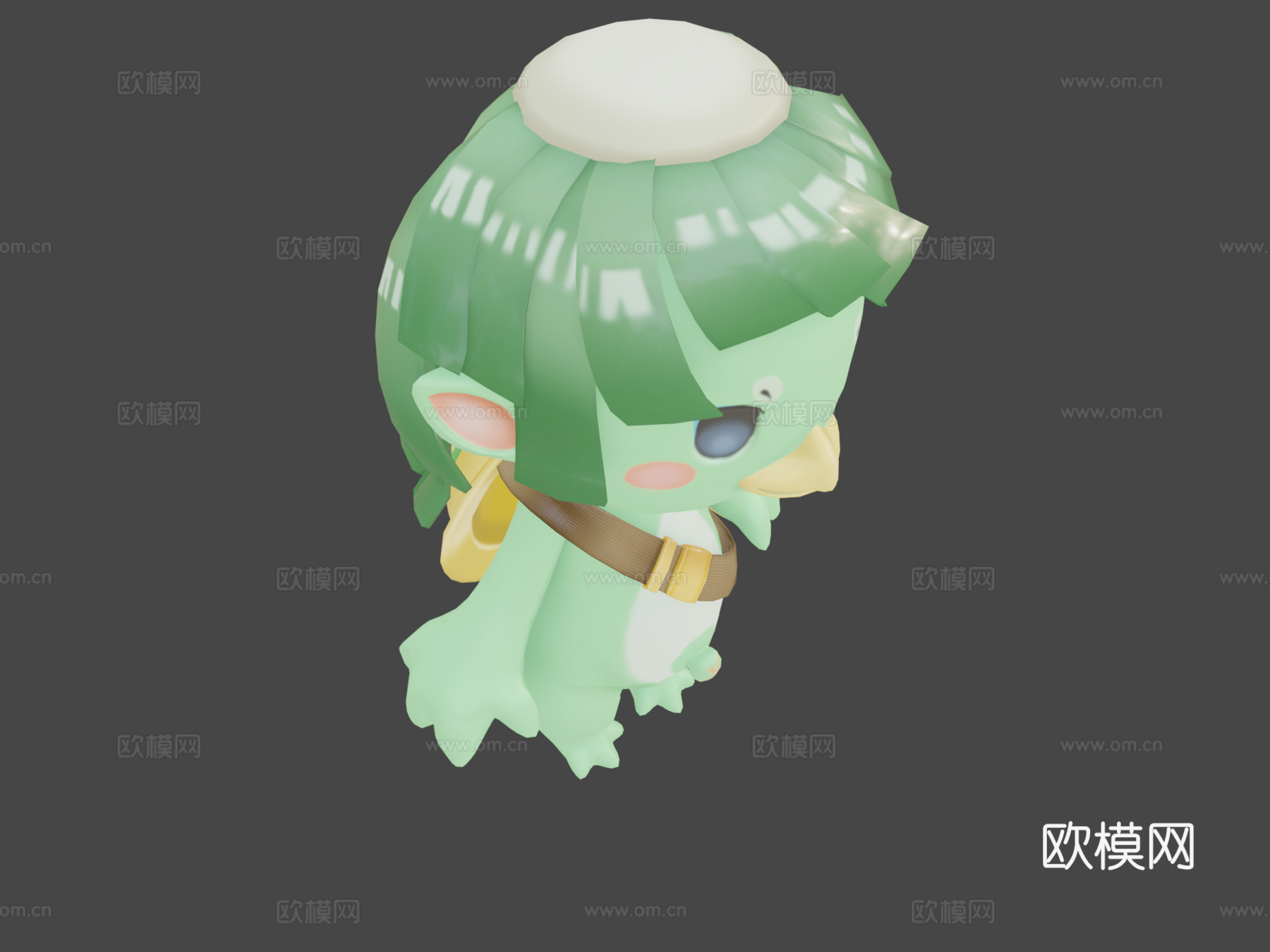 河童3d模型下载（渲染图5）