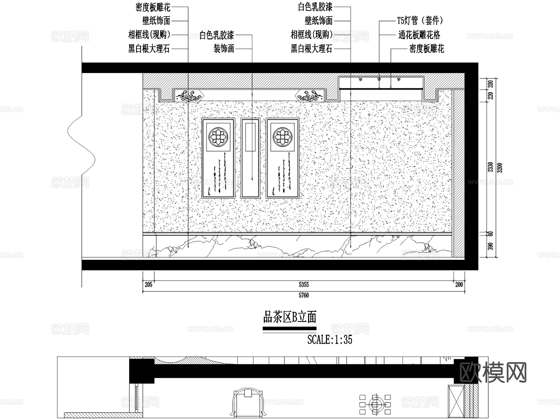 长乐空港之夜音乐会所KTV室内工装CAD施工图cad施工图