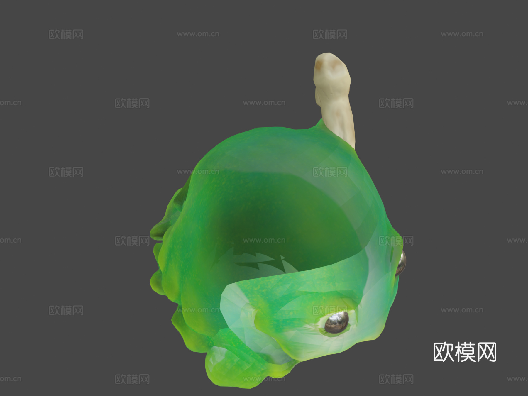 绿色粘液3d模型下载（渲染图6）