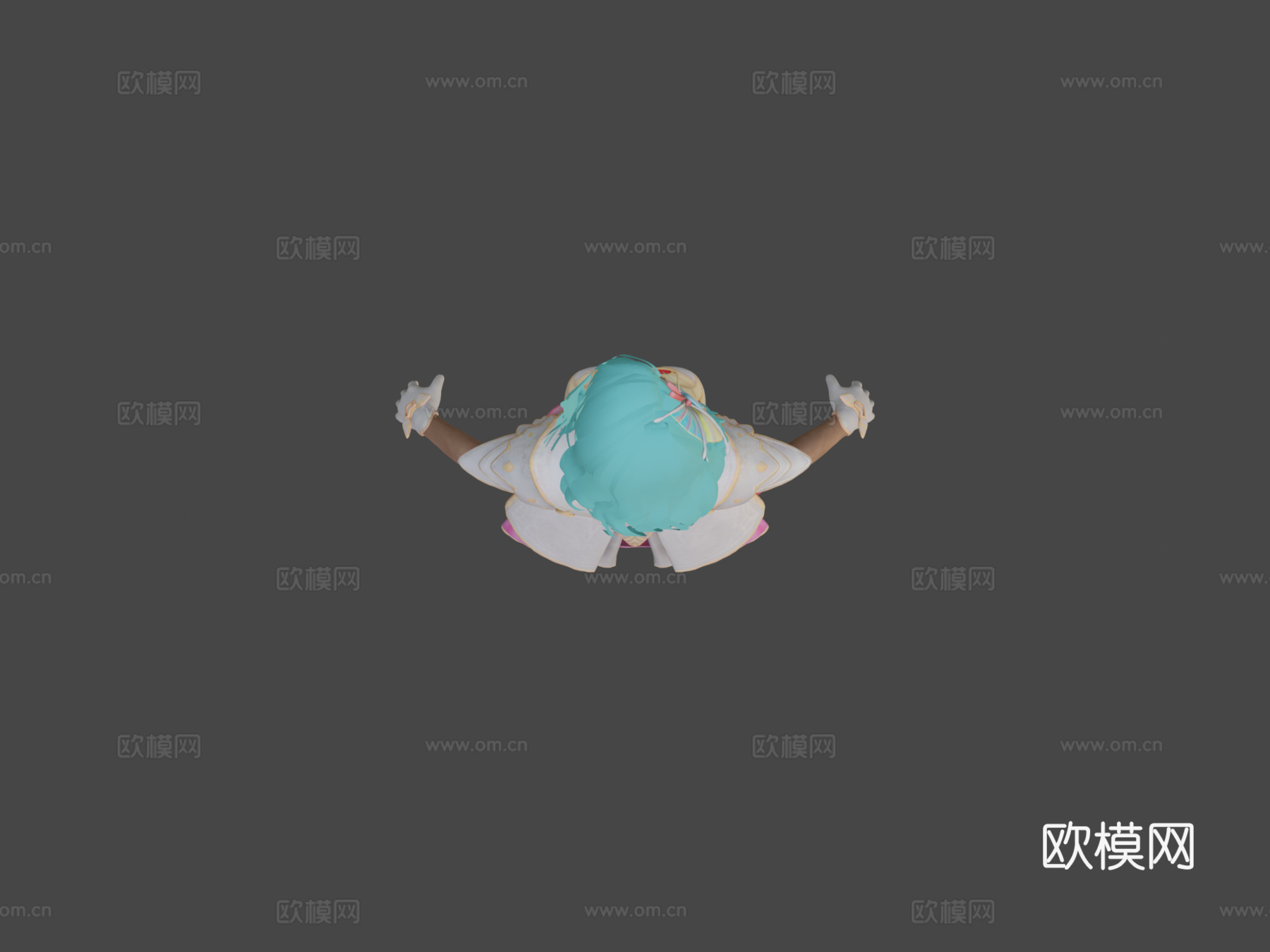 绝地求生手游全套梦幻偶像套装3d模型下载（渲染图7）