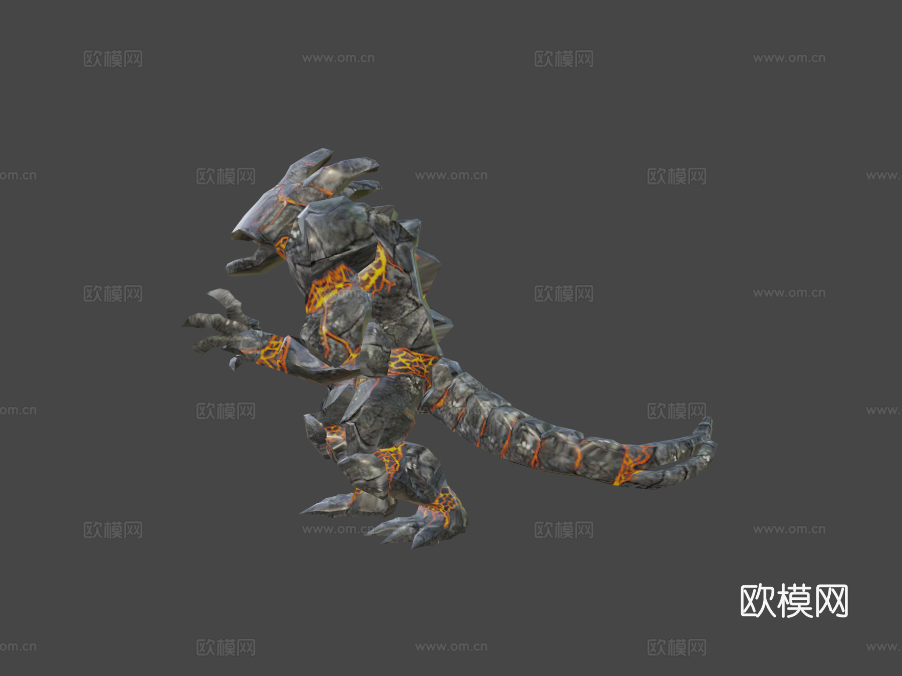 黑曜石兽3d模型下载（渲染图7）