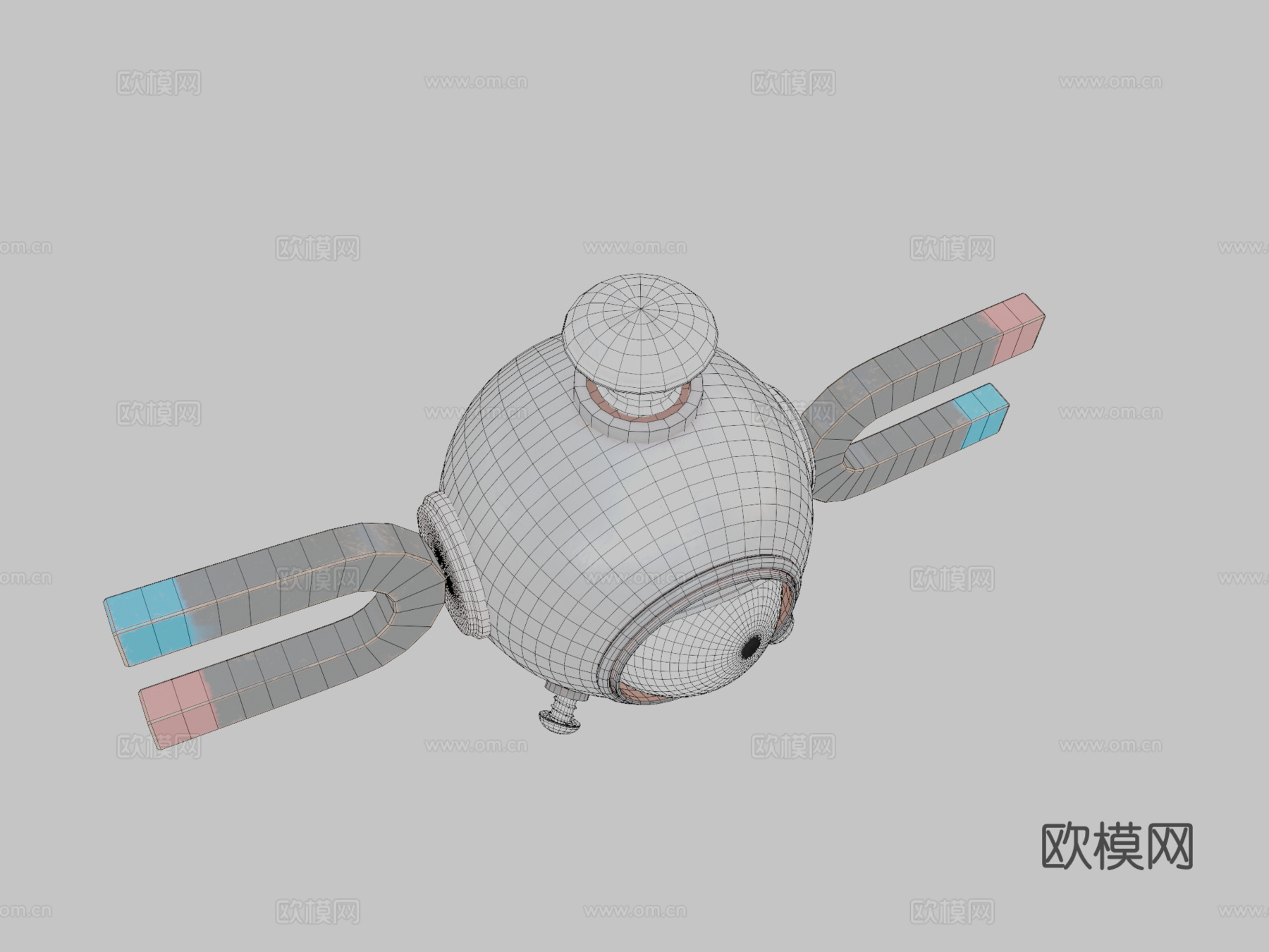 小磁怪3d模型下载（渲染图2）